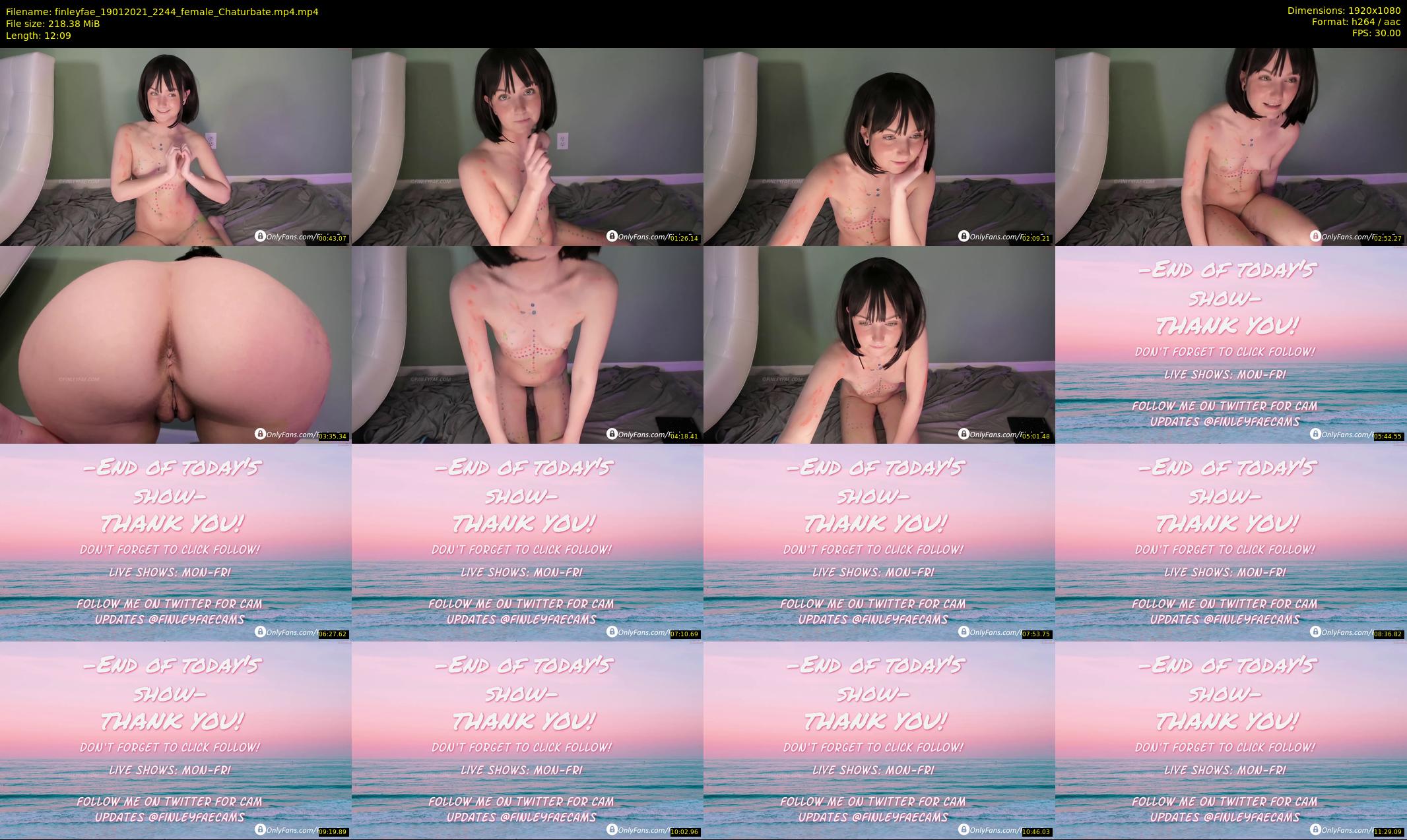 finleyfae — 13 minute Chaturbate female cam show recording, 1080p, Jan 19, 2021