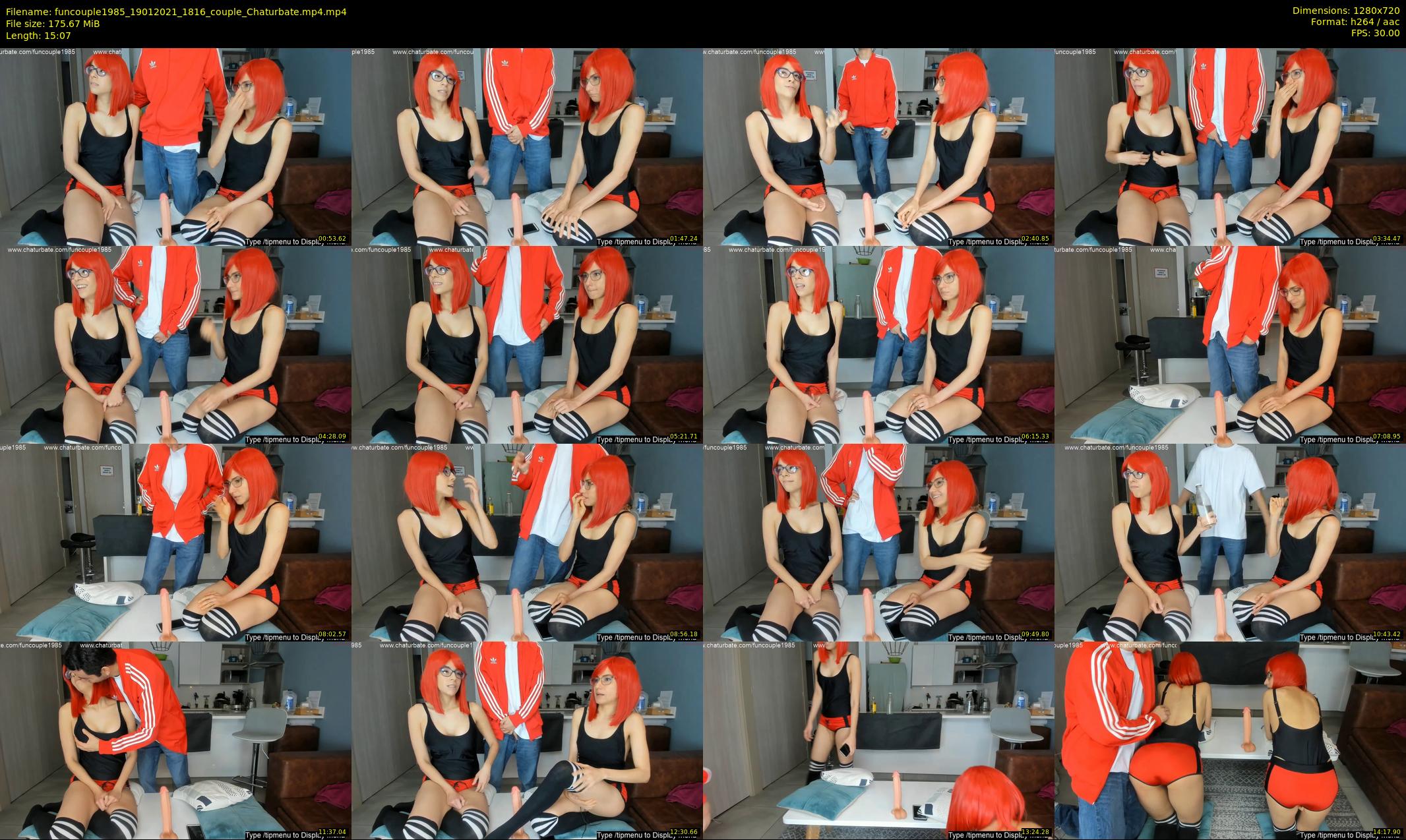 funcouple1985 — 16 minute Chaturbate couple cam show recording, 720p, Jan 19, 2021