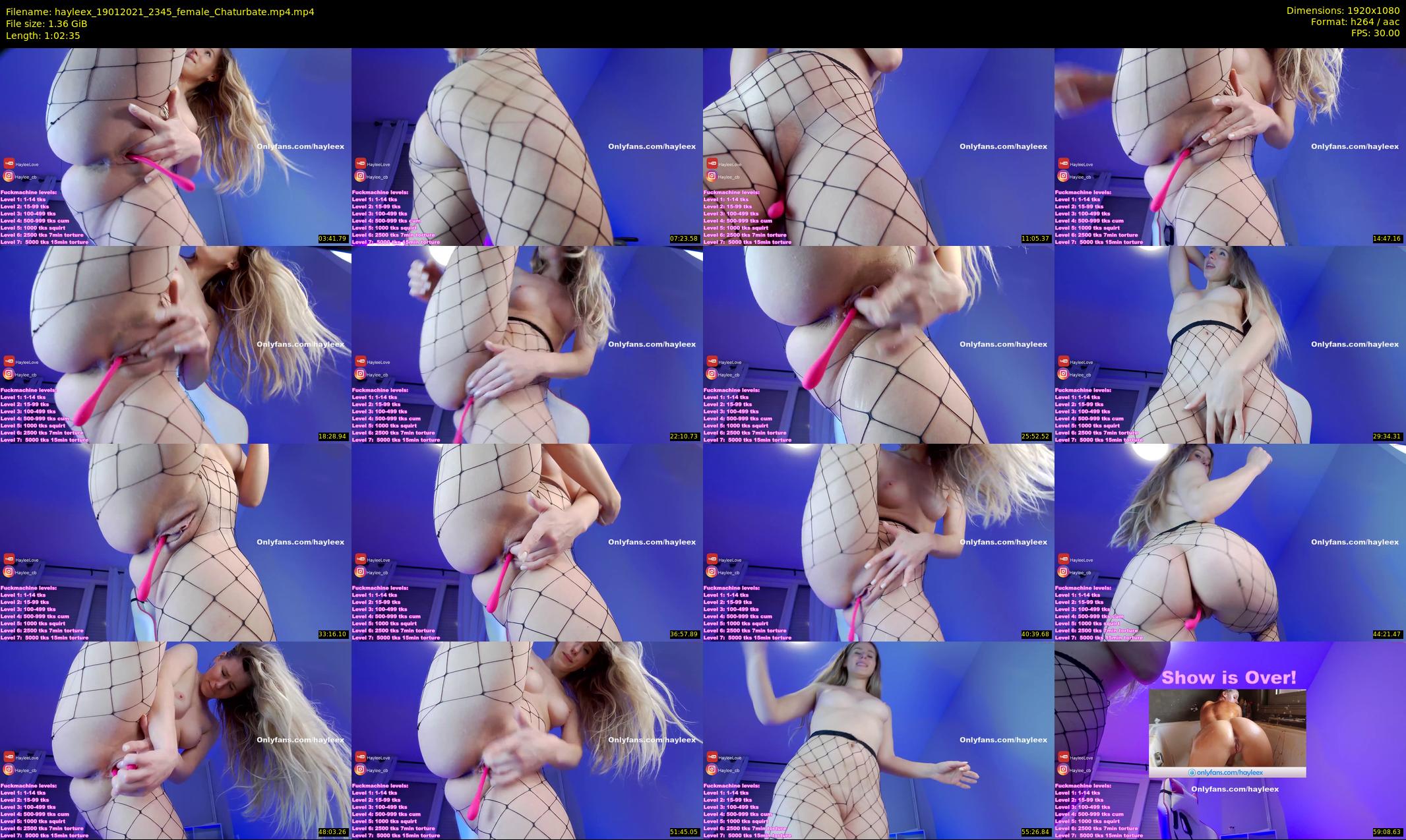 hayleex — 63 minute Chaturbate female cam show recording, 1080p, Jan 19, 2021