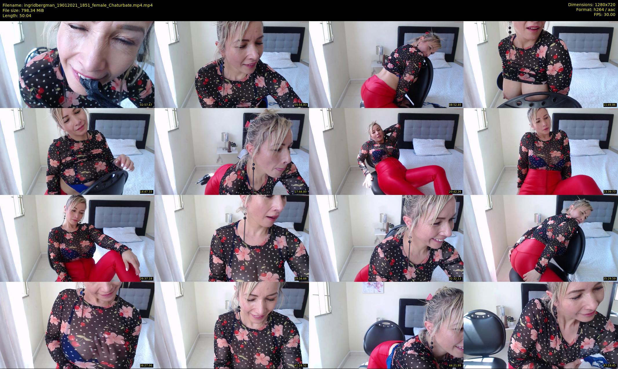 ingridbergman — 51 minute Chaturbate female cam show recording, 720p, Jan 19, 2021
