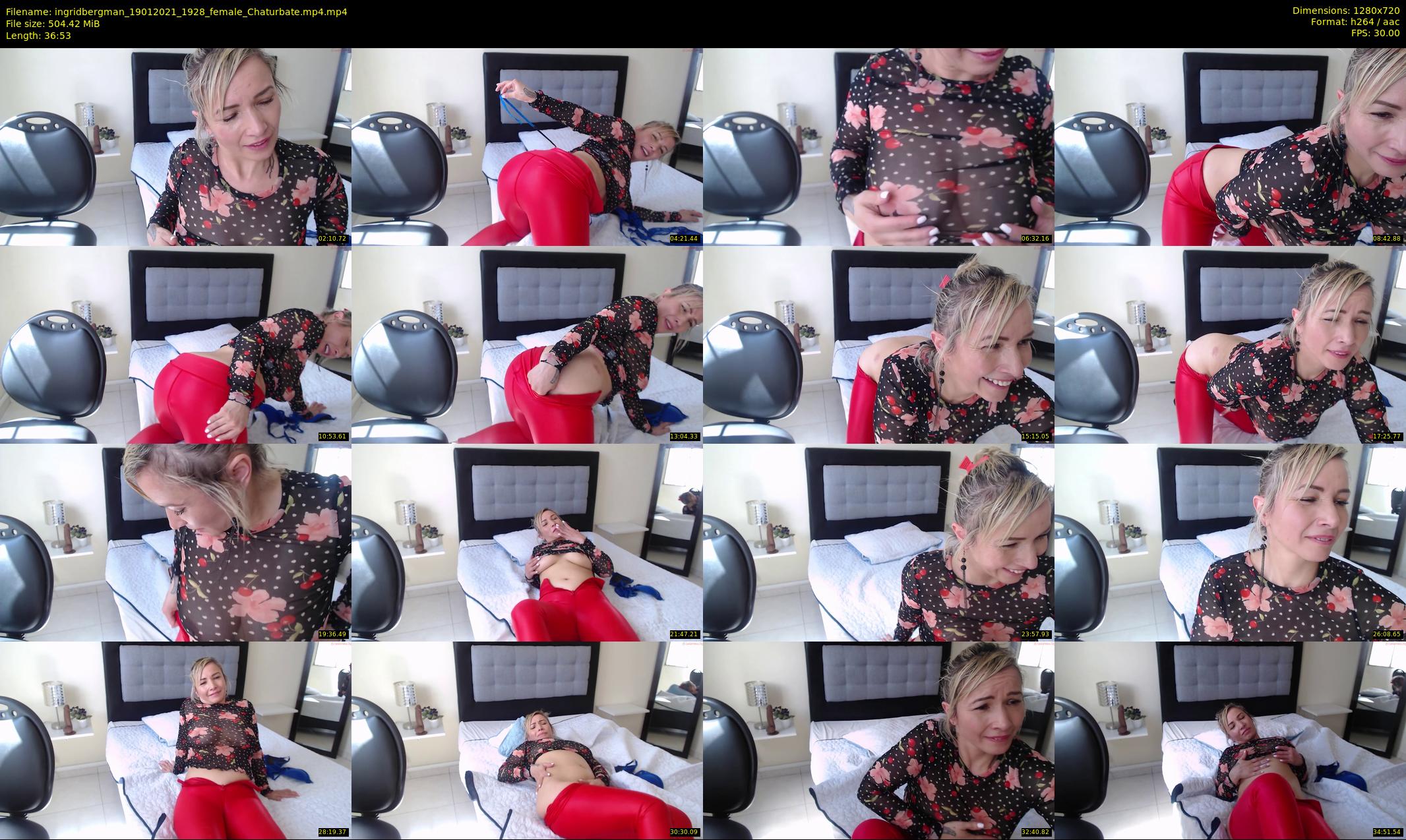 ingridbergman — 37 minute Chaturbate female cam show recording, 720p, Jan 19, 2021