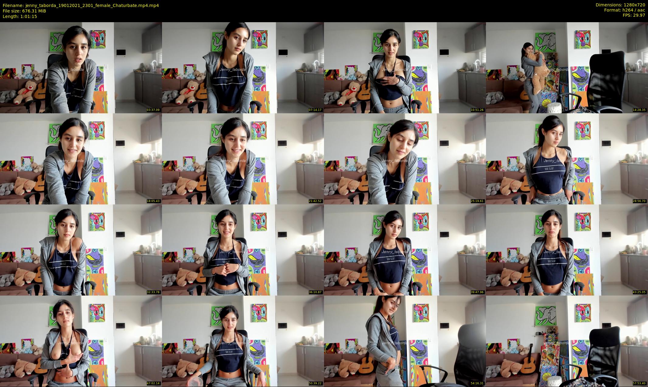 jenny_taborda — 62 minute Chaturbate female cam show recording, 720p, Jan 19, 2021