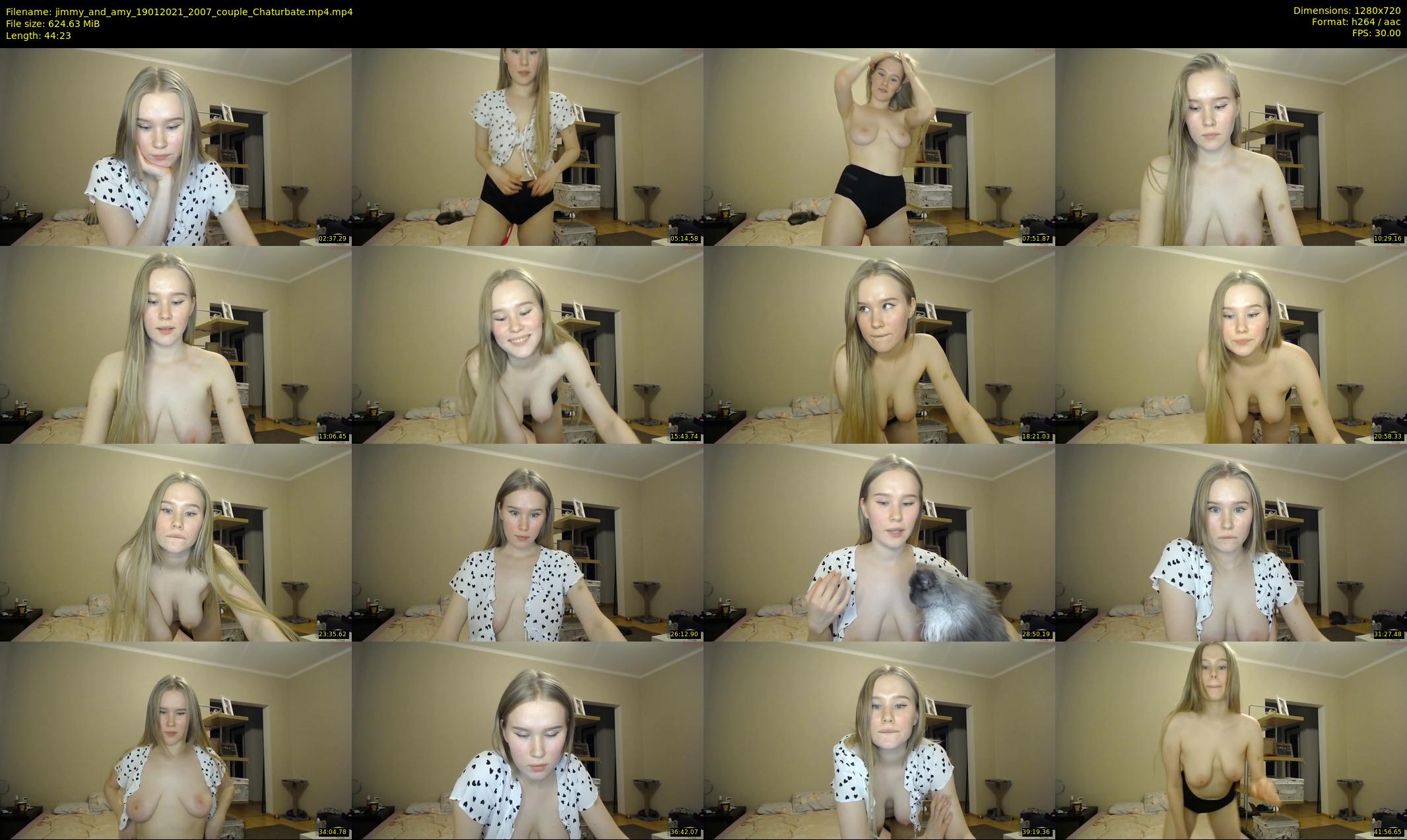 jimmy_and_amy — 45 minute Chaturbate couple cam show recording, 720p, Jan 19, 2021