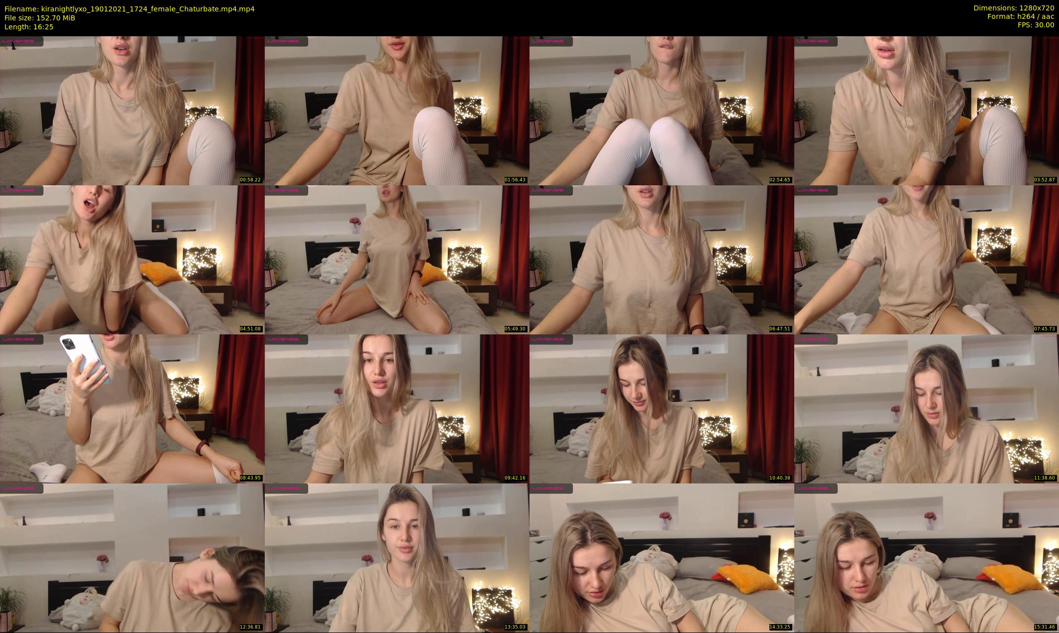 kiranightlyxo — 17 minute Chaturbate female cam show recording, 720p, Jan 19, 2021