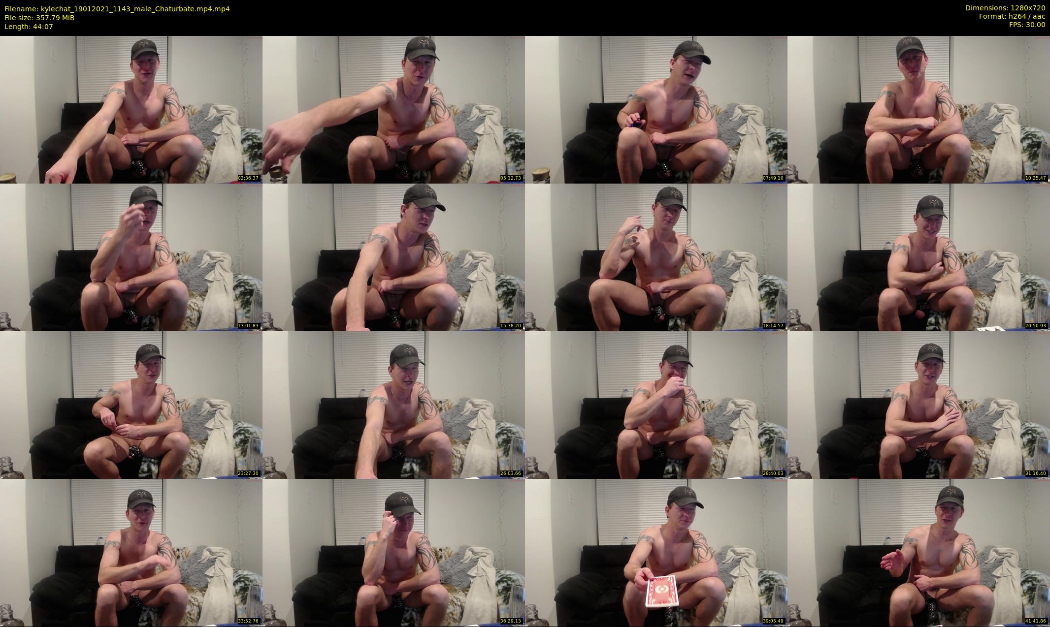 kylechat — 45 minute Chaturbate male cam show recording, 720p, Jan 19, 2021