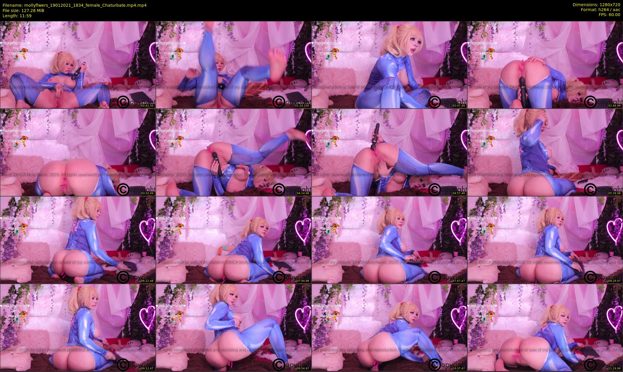 mollyflwers — 12 minute Chaturbate female cam show recording, 720p, Jan 19, 2021
