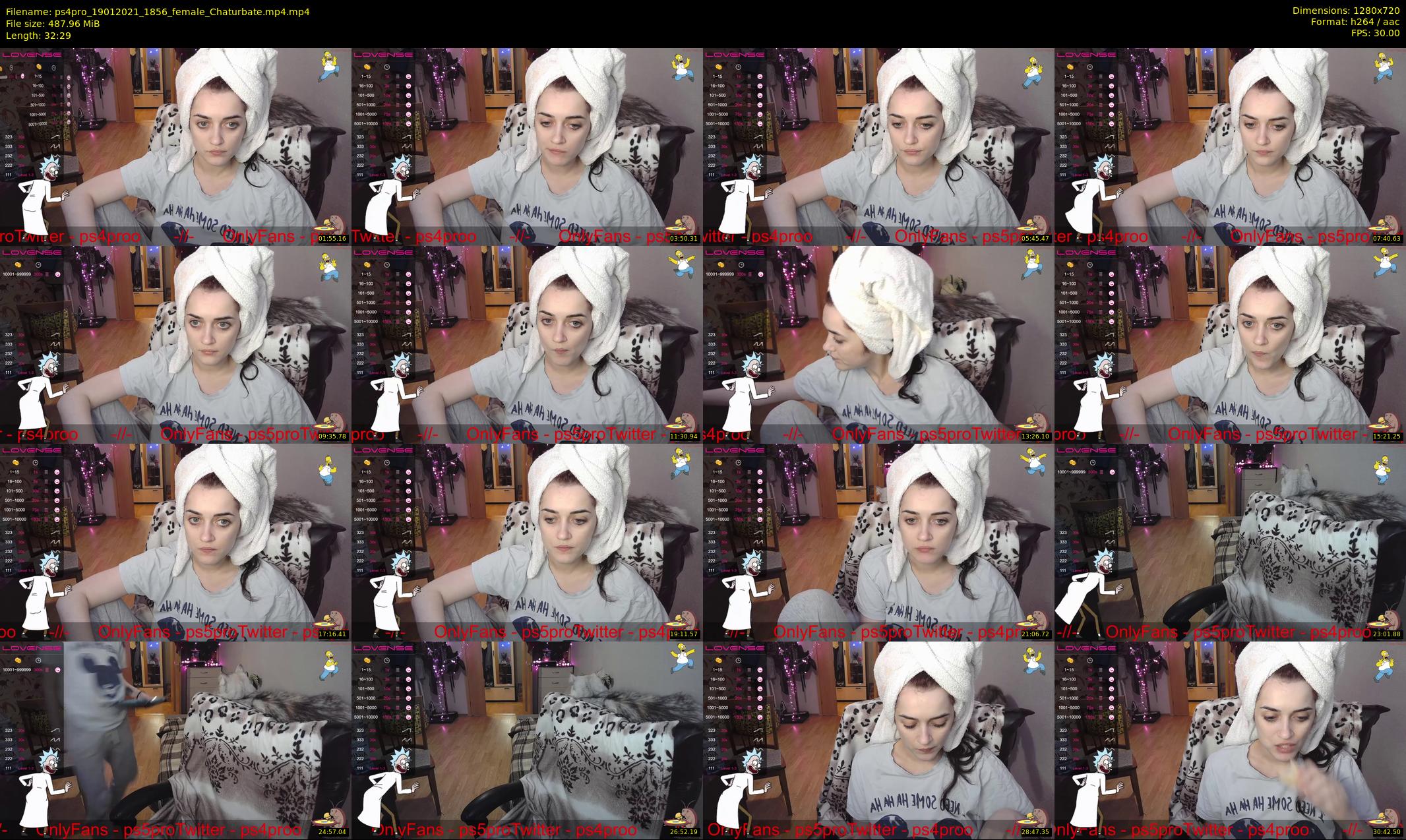ps4pro — 33 minute Chaturbate female cam show recording, 720p, Jan 19, 2021