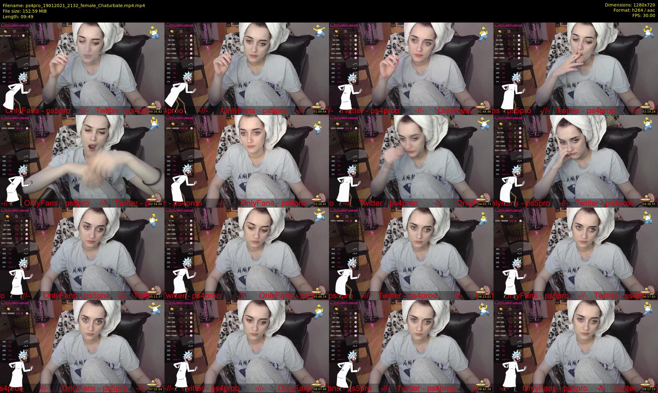 ps4pro — 10 minute Chaturbate female cam show recording, 720p, Jan 19, 2021