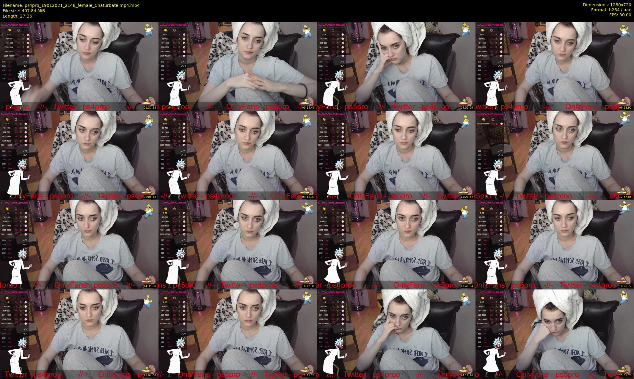 ps4pro — 28 minute Chaturbate female cam show recording, 720p, Jan 19, 2021