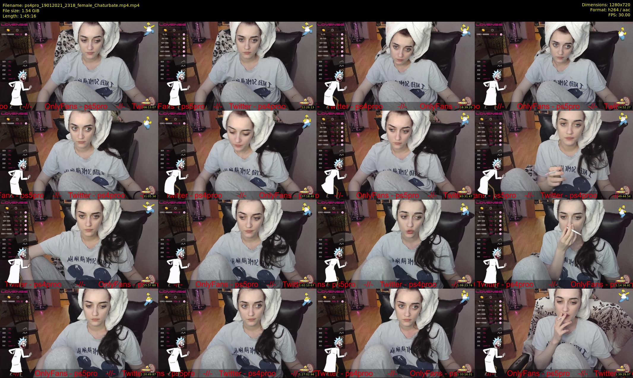 ps4pro — 106 minute Chaturbate female cam show recording, 720p, Jan 19, 2021