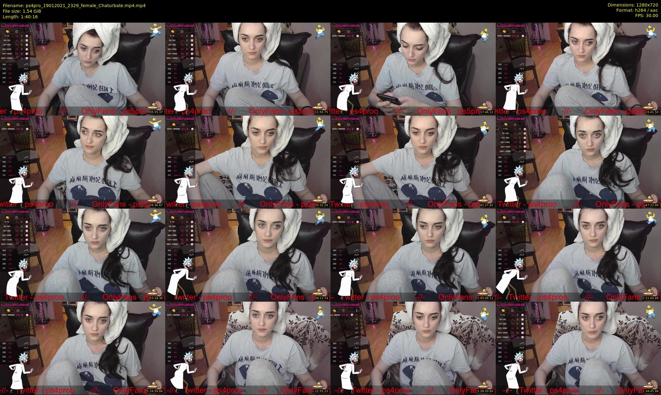 ps4pro — 101 minute Chaturbate female cam show recording, 720p, Jan 19, 2021