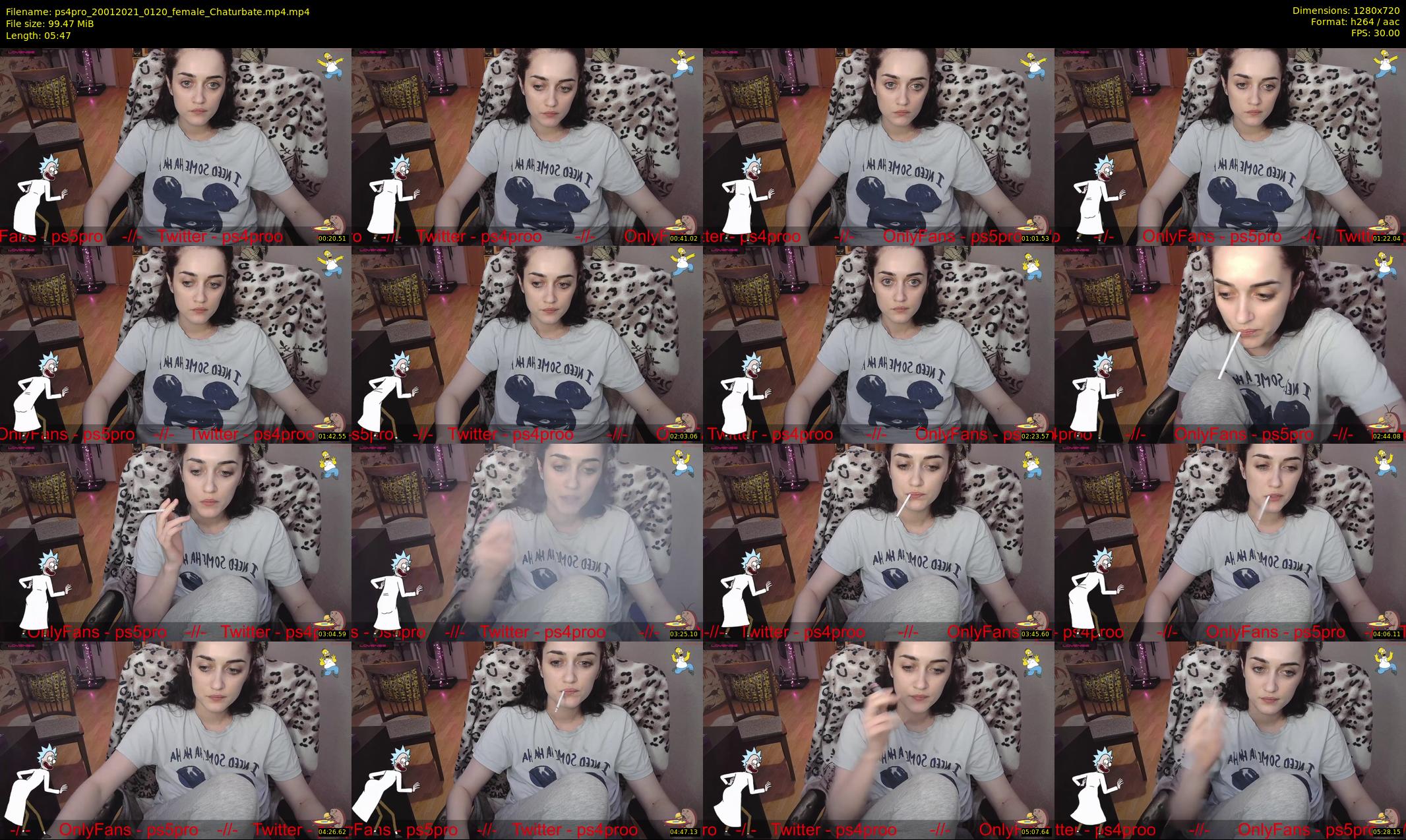 ps4pro — 6 minute Chaturbate female cam show recording, 720p, Jan 20, 2021
