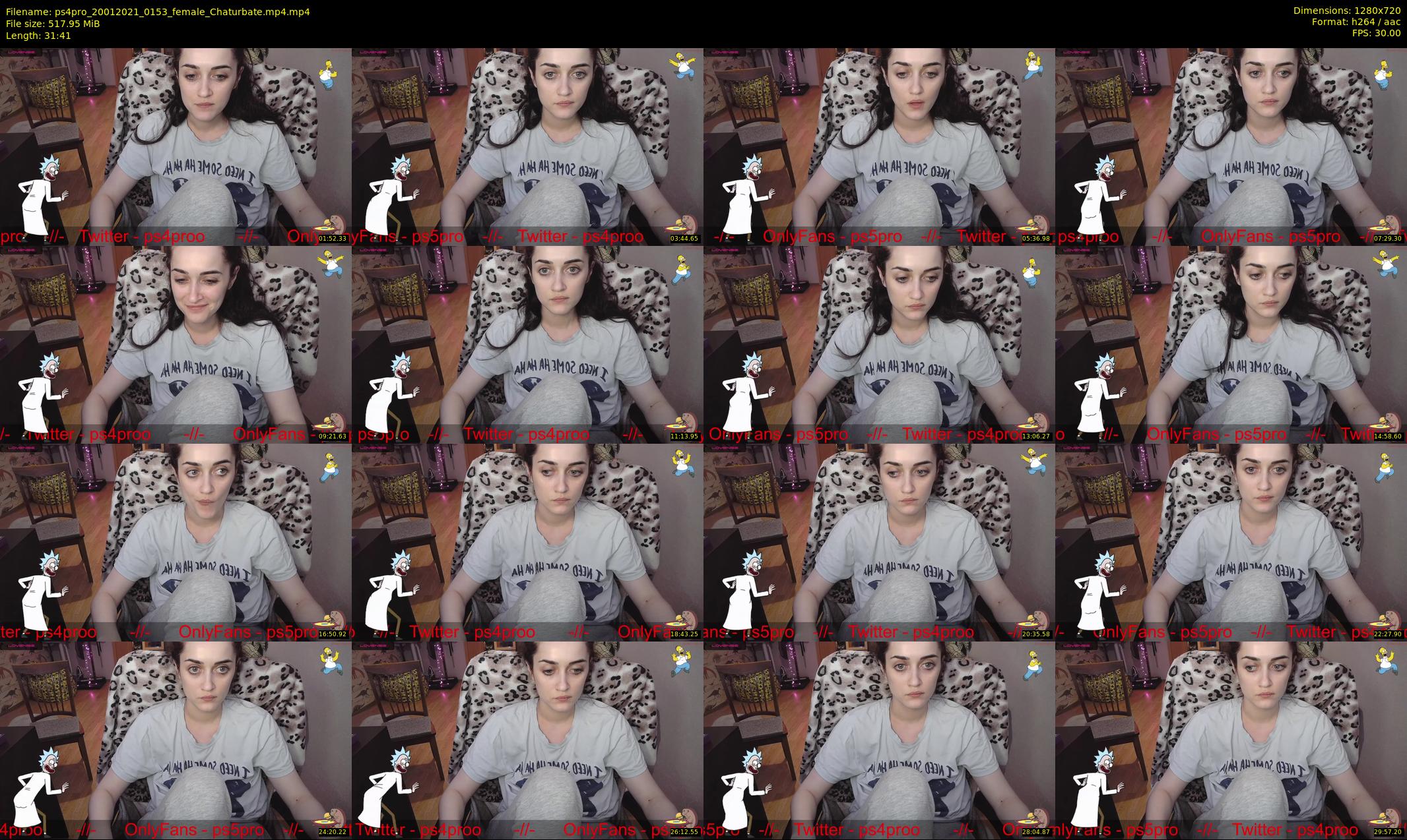 ps4pro — 32 minute Chaturbate female cam show recording, 720p, Jan 20, 2021