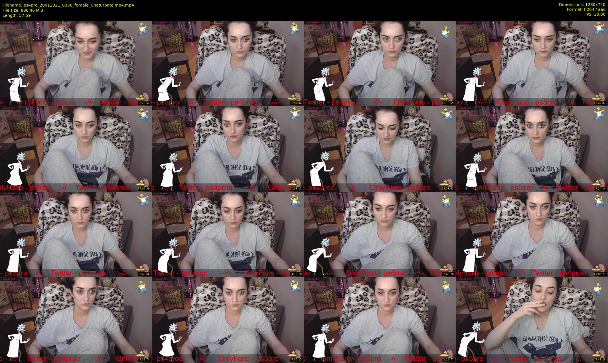 ps4pro — 58 minute Chaturbate female cam show recording, 720p, Jan 20, 2021