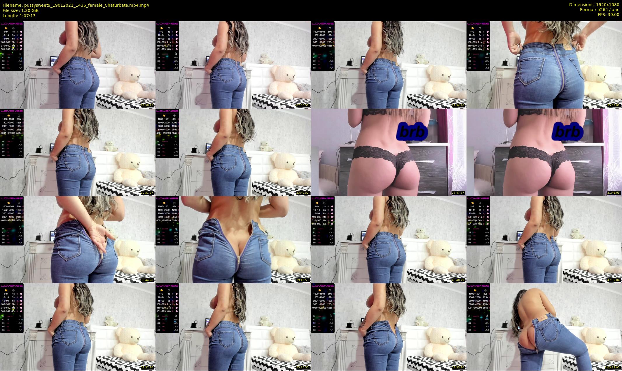 pussysweet9 — 68 minute Chaturbate female cam show recording, 1080p, Jan 19, 2021