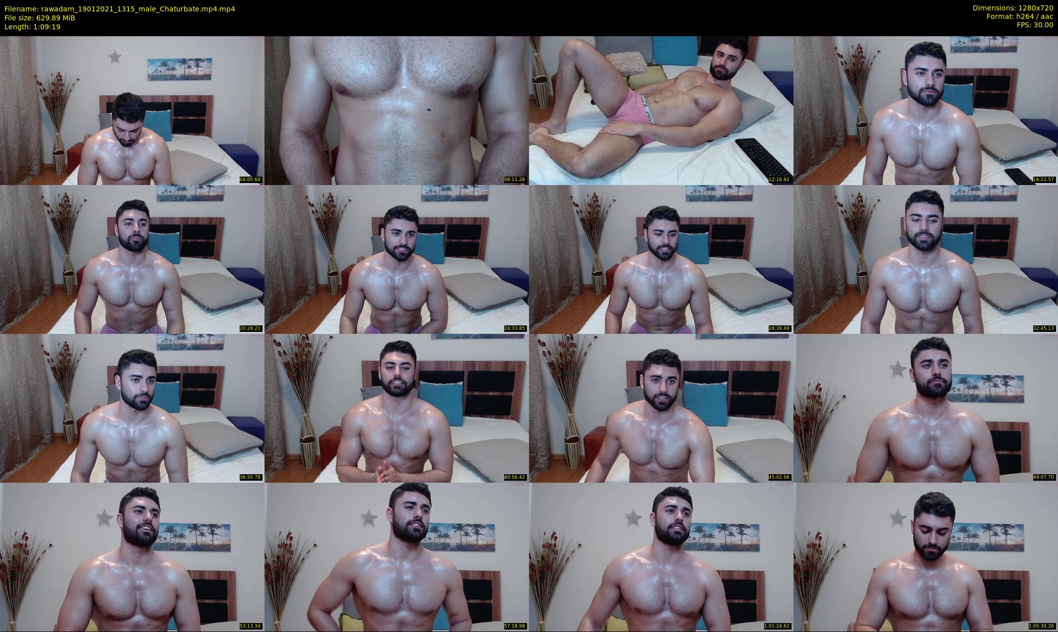 rawadam — 70 minute Chaturbate male cam show recording, 720p, Jan 19, 2021