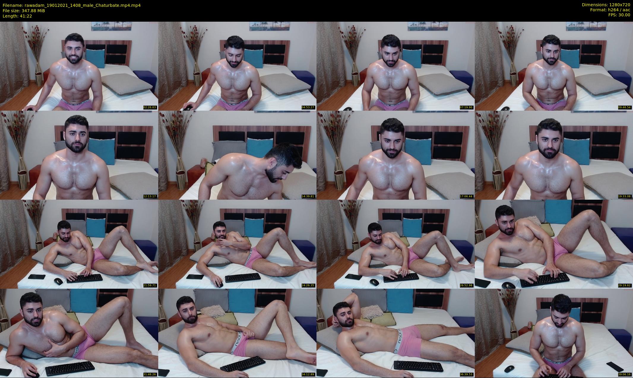 rawadam — 42 minute Chaturbate male cam show recording, 720p, Jan 19, 2021