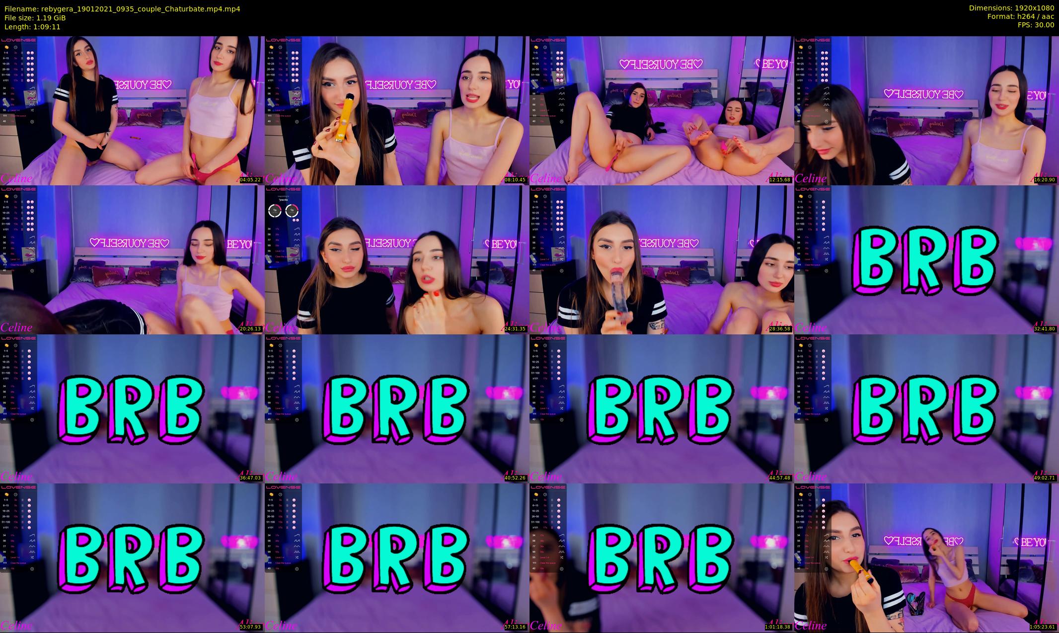 rebygera — 70 minute Chaturbate couple cam show recording, 1080p, Jan 19, 2021