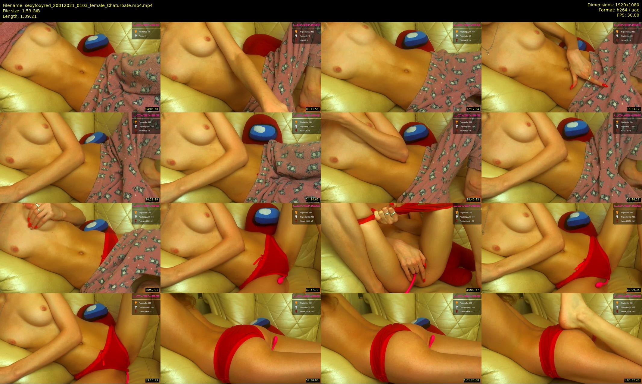 sexyfoxyred — 70 minute Chaturbate female cam show recording, 1080p, Jan 20, 2021