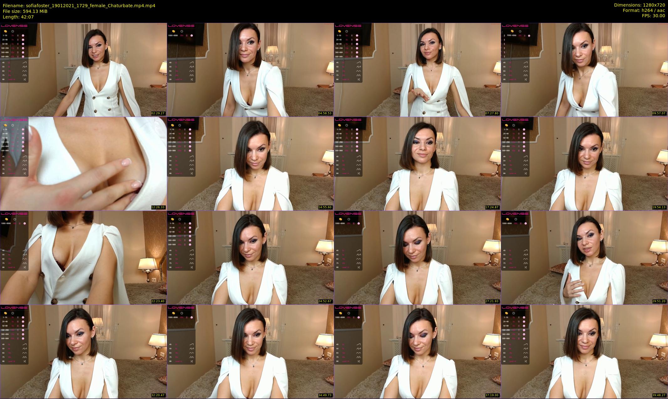 sofiafoster — 43 minute Chaturbate female cam show recording, 720p, Jan 19, 2021