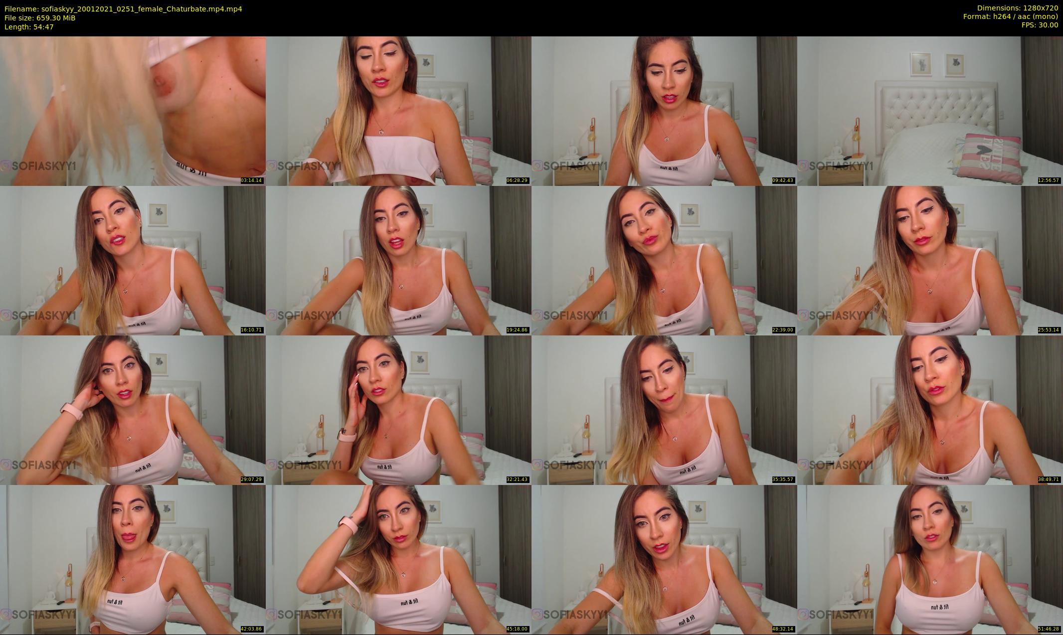 sofiaskyy — 55 minute Chaturbate female cam show recording, 720p, Jan 20, 2021