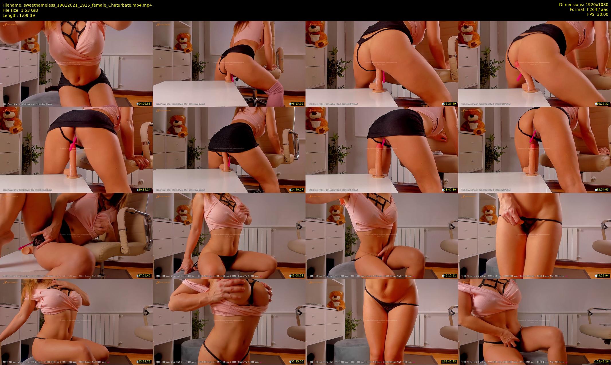 sweetnameless — 70 minute Chaturbate couple cam show recording, 1080p, Jan 19, 2021