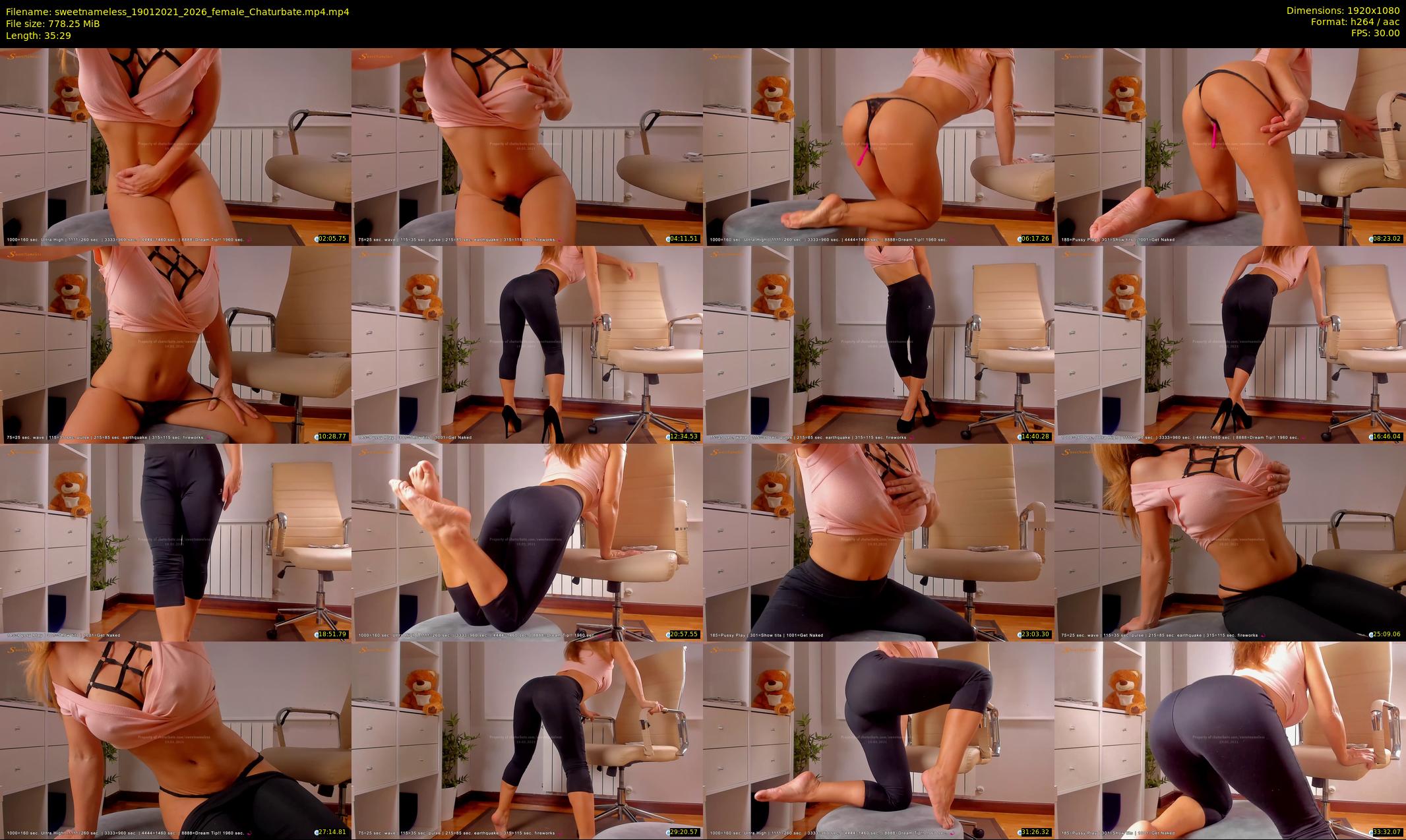sweetnameless — 36 minute Chaturbate couple cam show recording, 1080p, Jan 19, 2021
