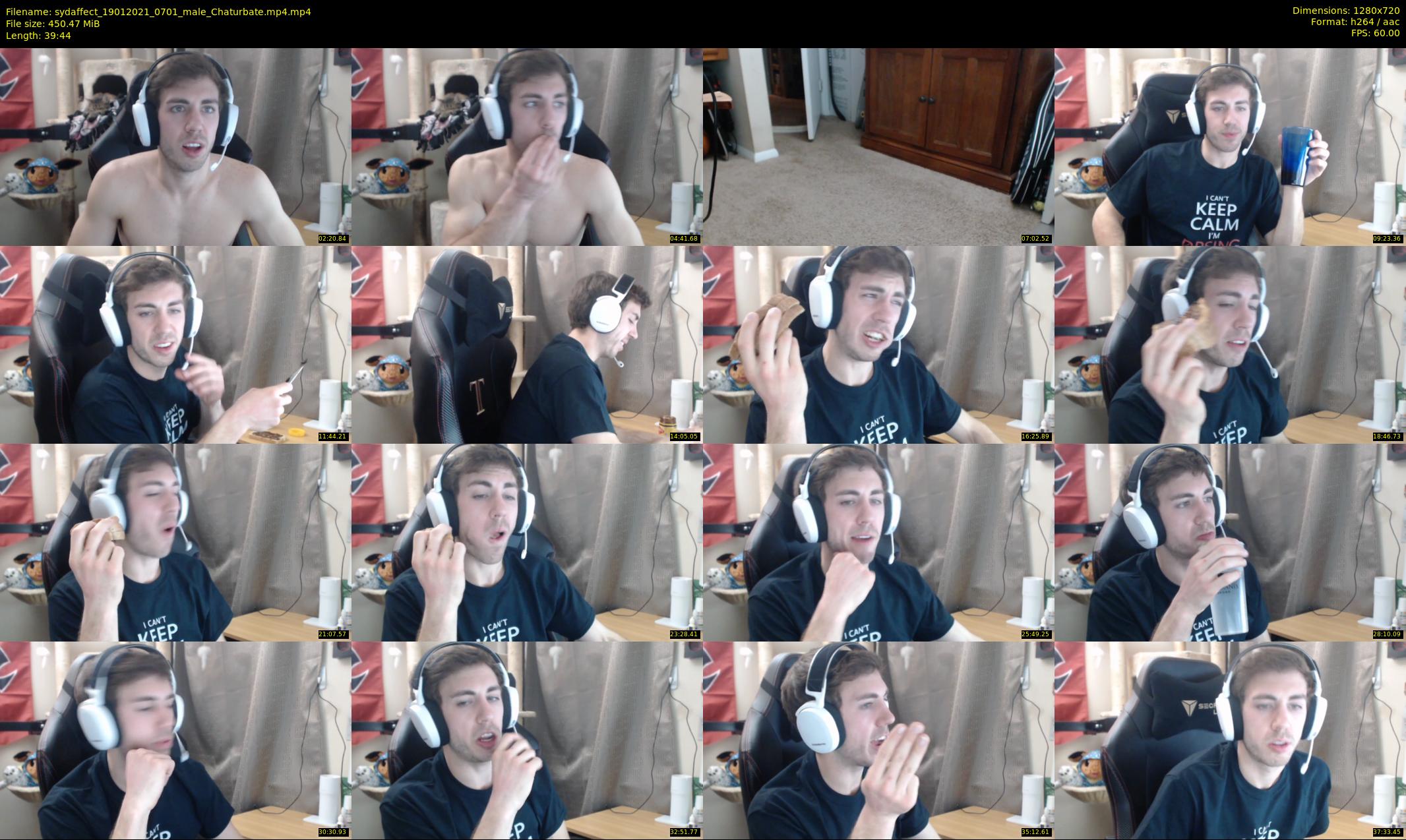 sydaffect — 40 minute Chaturbate male cam show recording, 720p, Jan 19, 2021