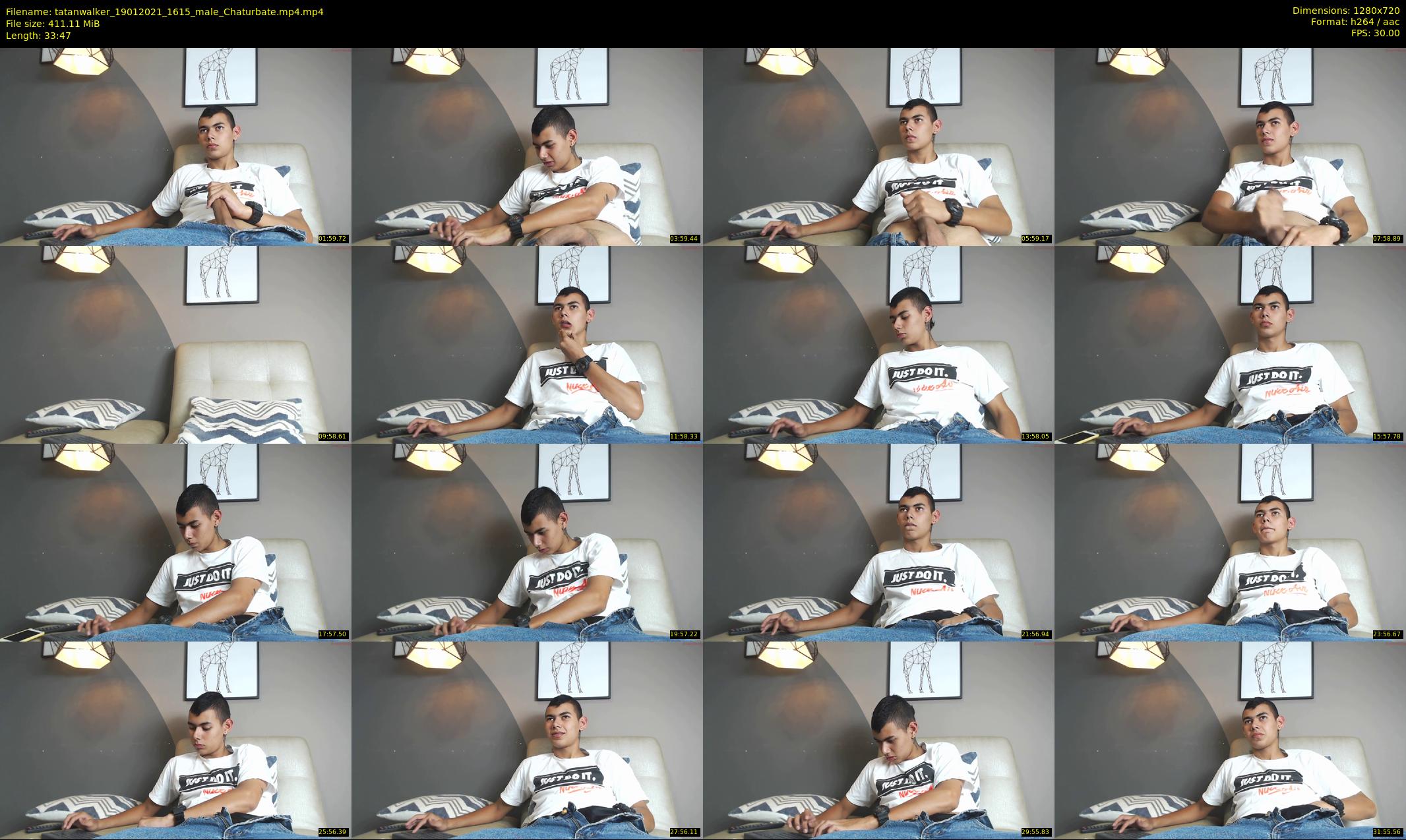tatanwalker — 34 minute Chaturbate male cam show recording, 720p, Jan 19, 2021