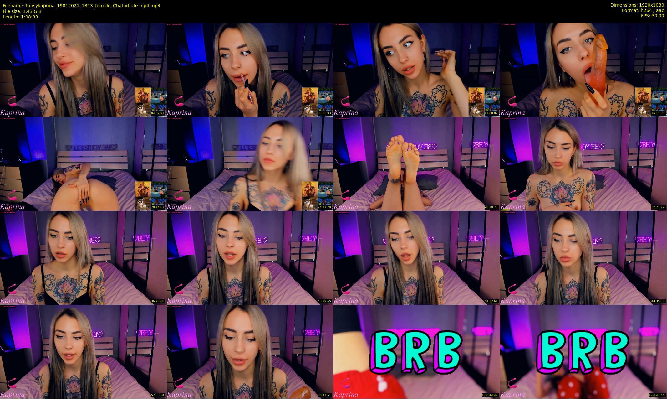 tonsykaprina — 69 minute Chaturbate couple cam show recording, 1080p, Jan 19, 2021