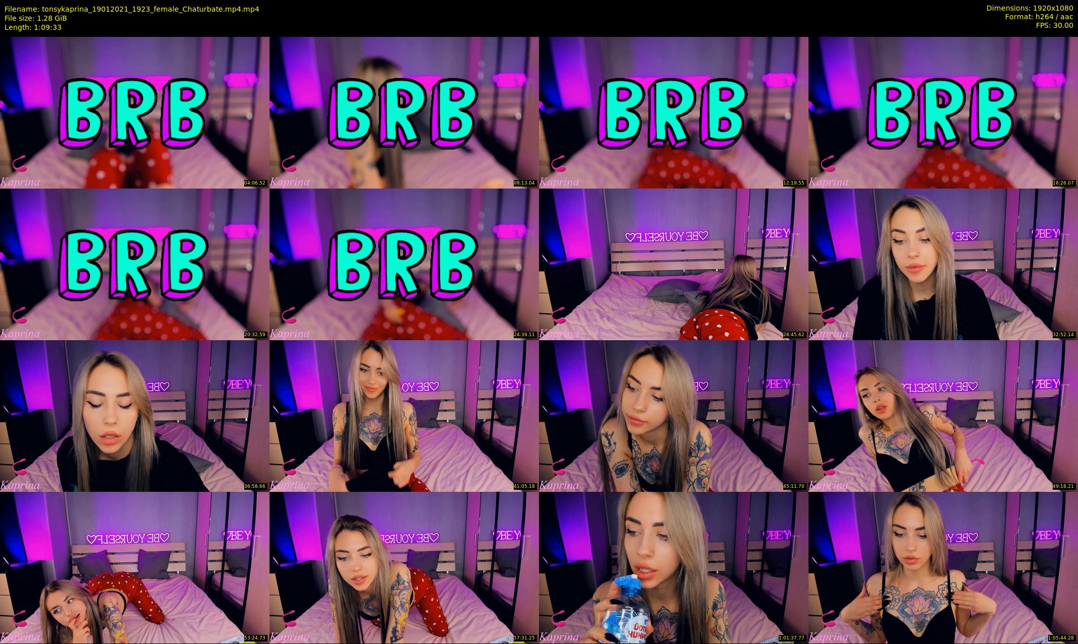 tonsykaprina — 70 minute Chaturbate couple cam show recording, 1080p, Jan 19, 2021