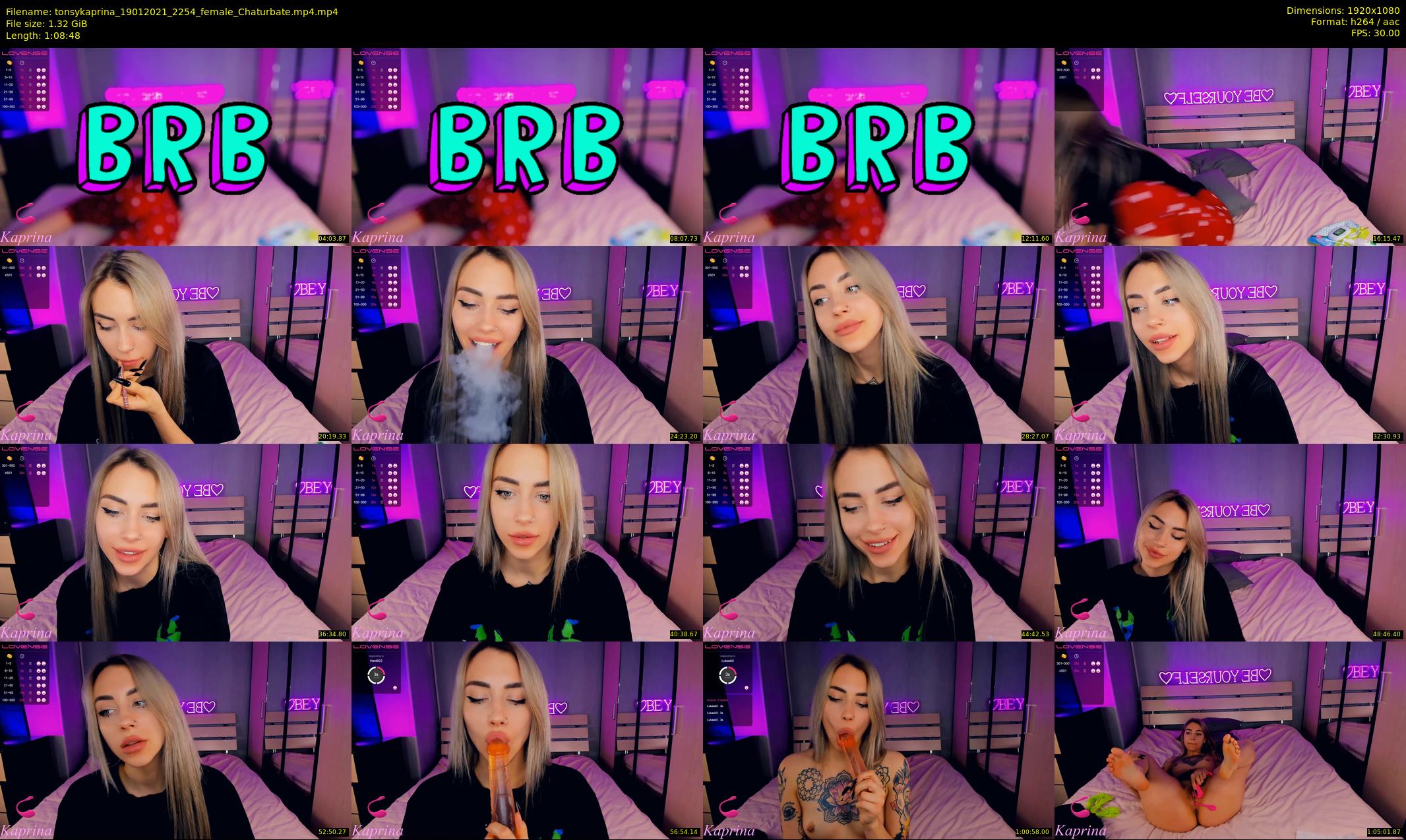 tonsykaprina — 69 minute Chaturbate couple cam show recording, 1080p, Jan 19, 2021