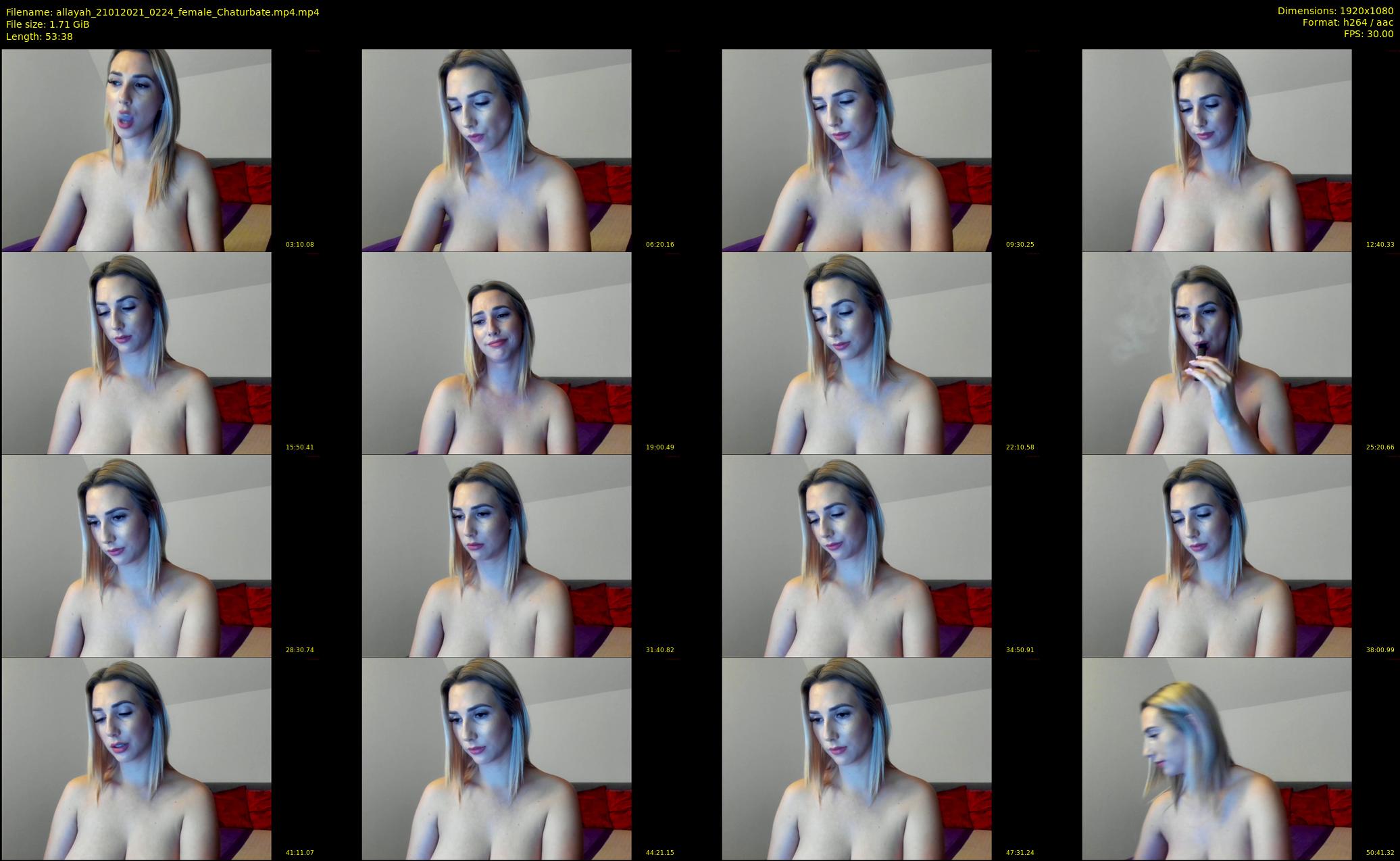 allayah — 54 minute Chaturbate female cam show recording, 1080p, Jan 21, 2021