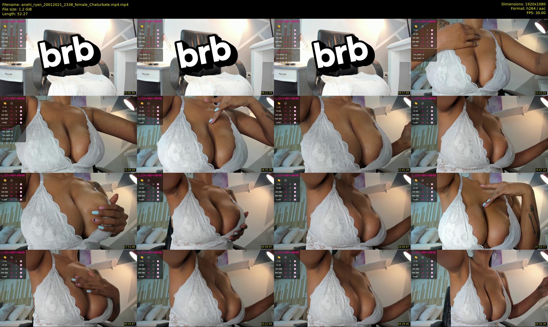 anahi_ryan — 53 minute Chaturbate female cam show recording, 1080p, Jan 20, 2021