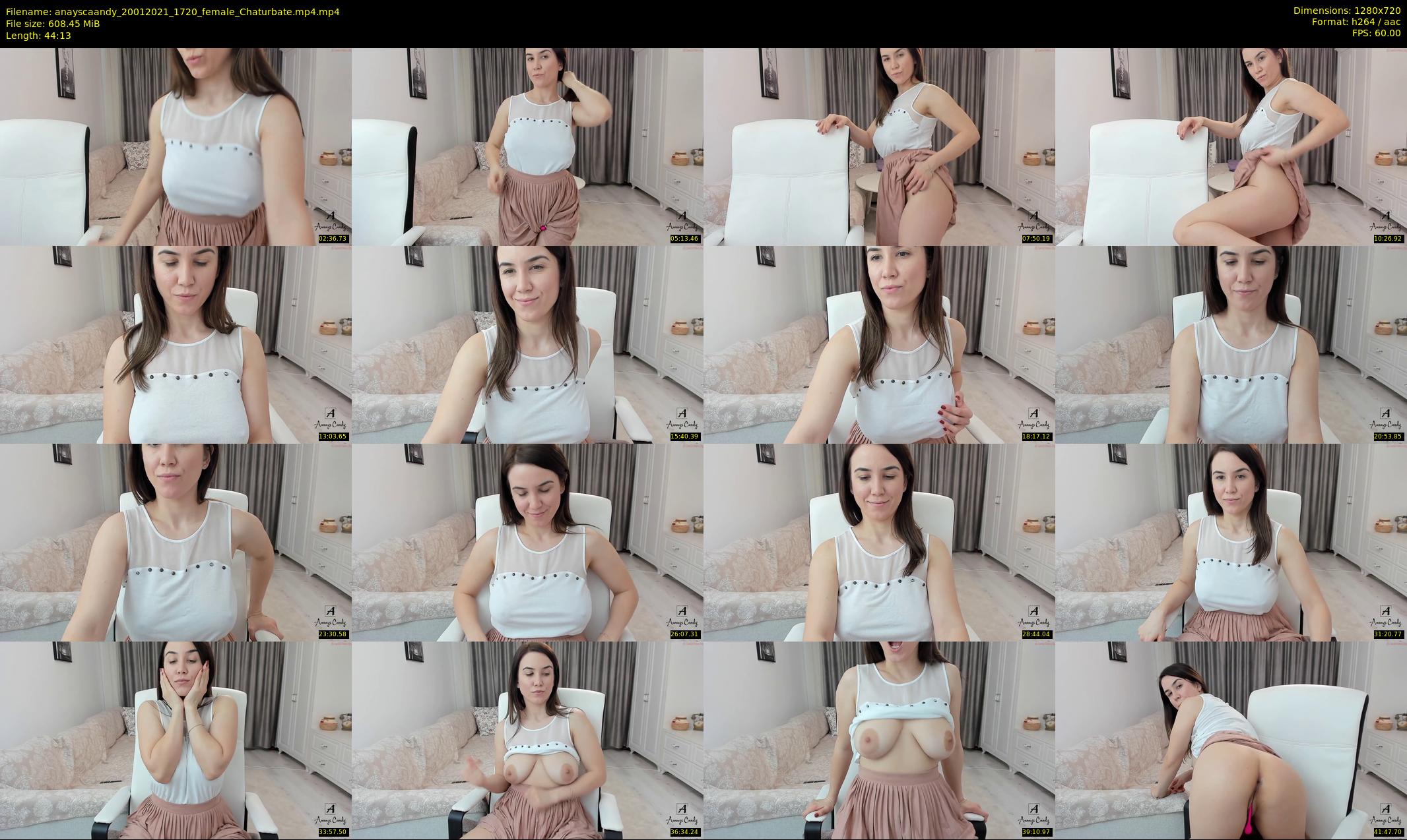 anayscaandy — 45 minute Chaturbate female cam show recording, 720p, Jan 20, 2021