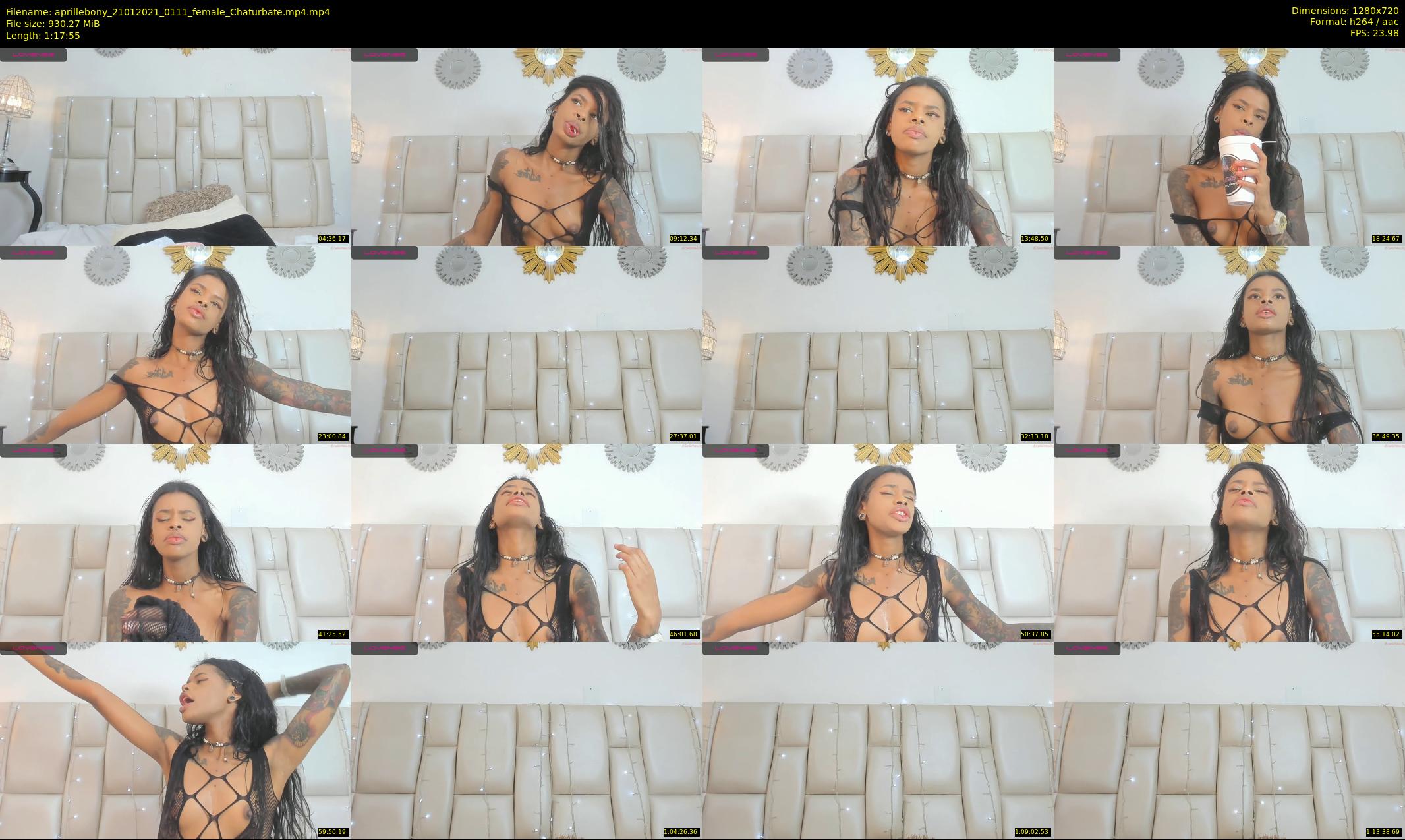 aprillebony — 78 minute Chaturbate female cam show recording, 720p, Jan 21, 2021