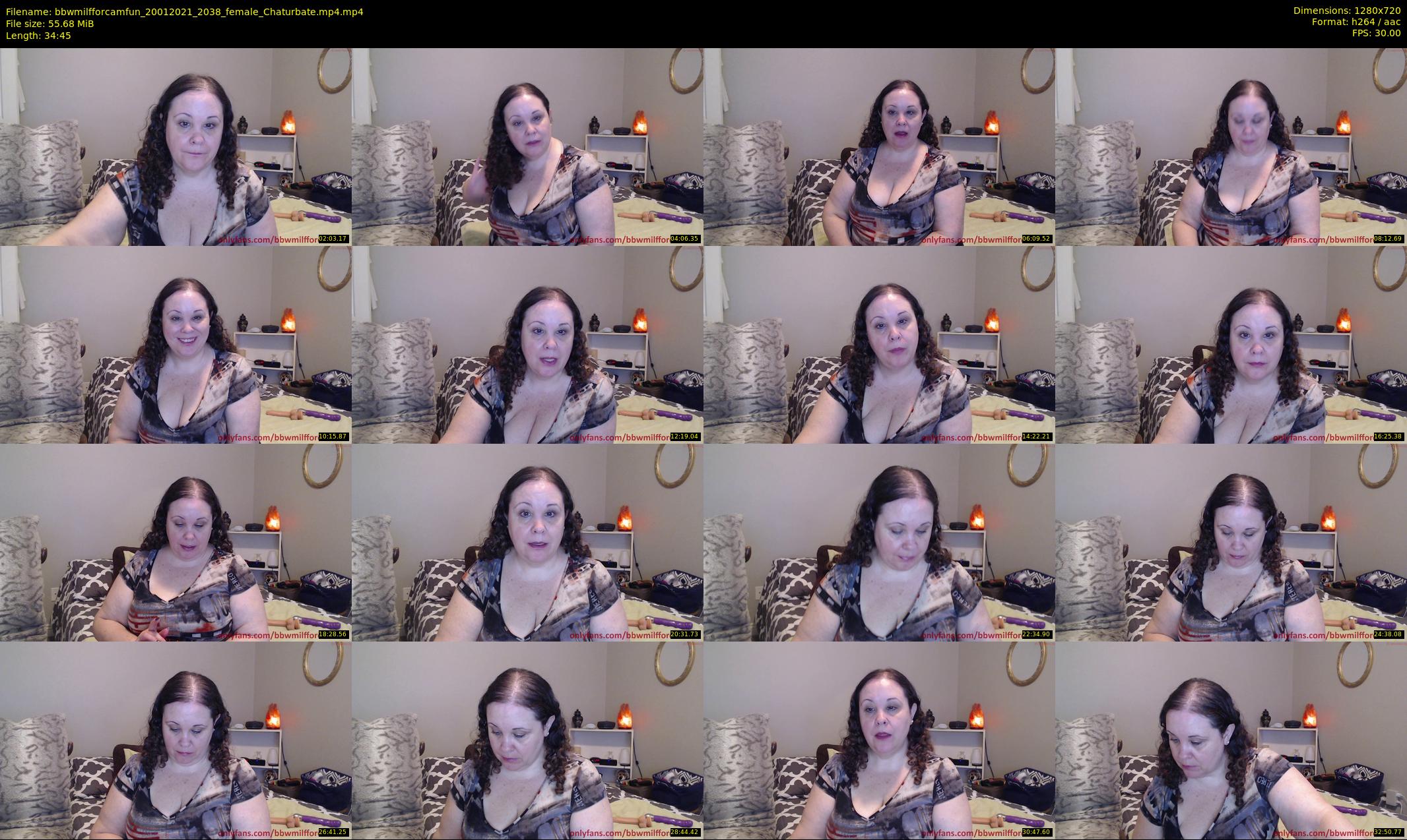 bbwmilfforcamfun — 35 minute Chaturbate female cam show recording, 720p, Jan 20, 2021