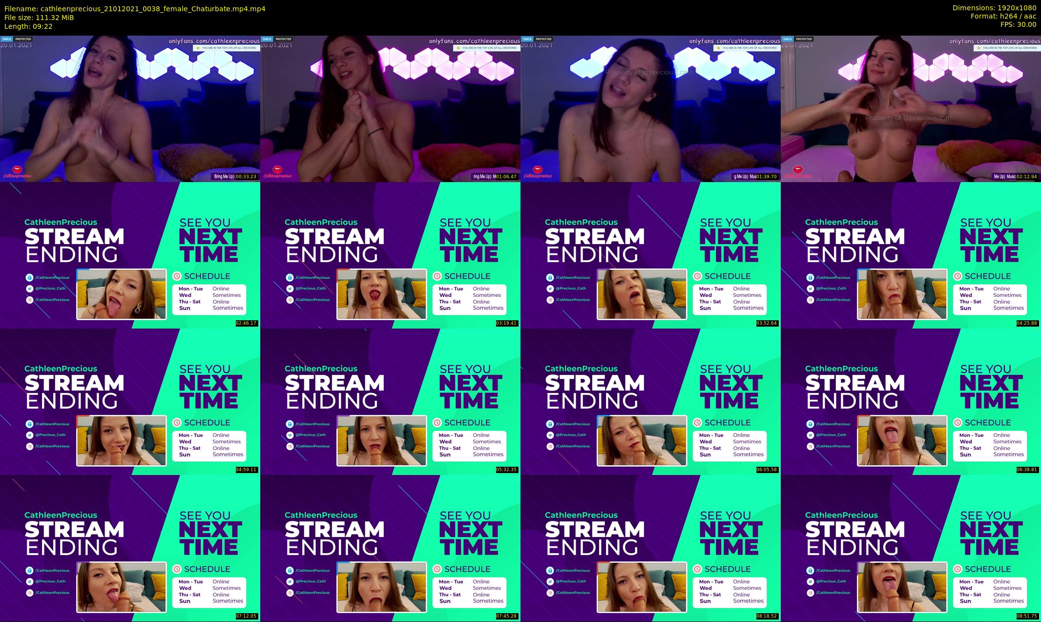 cathleenprecious — 10 minute Chaturbate female cam show recording, 1080p, Jan 21, 2021