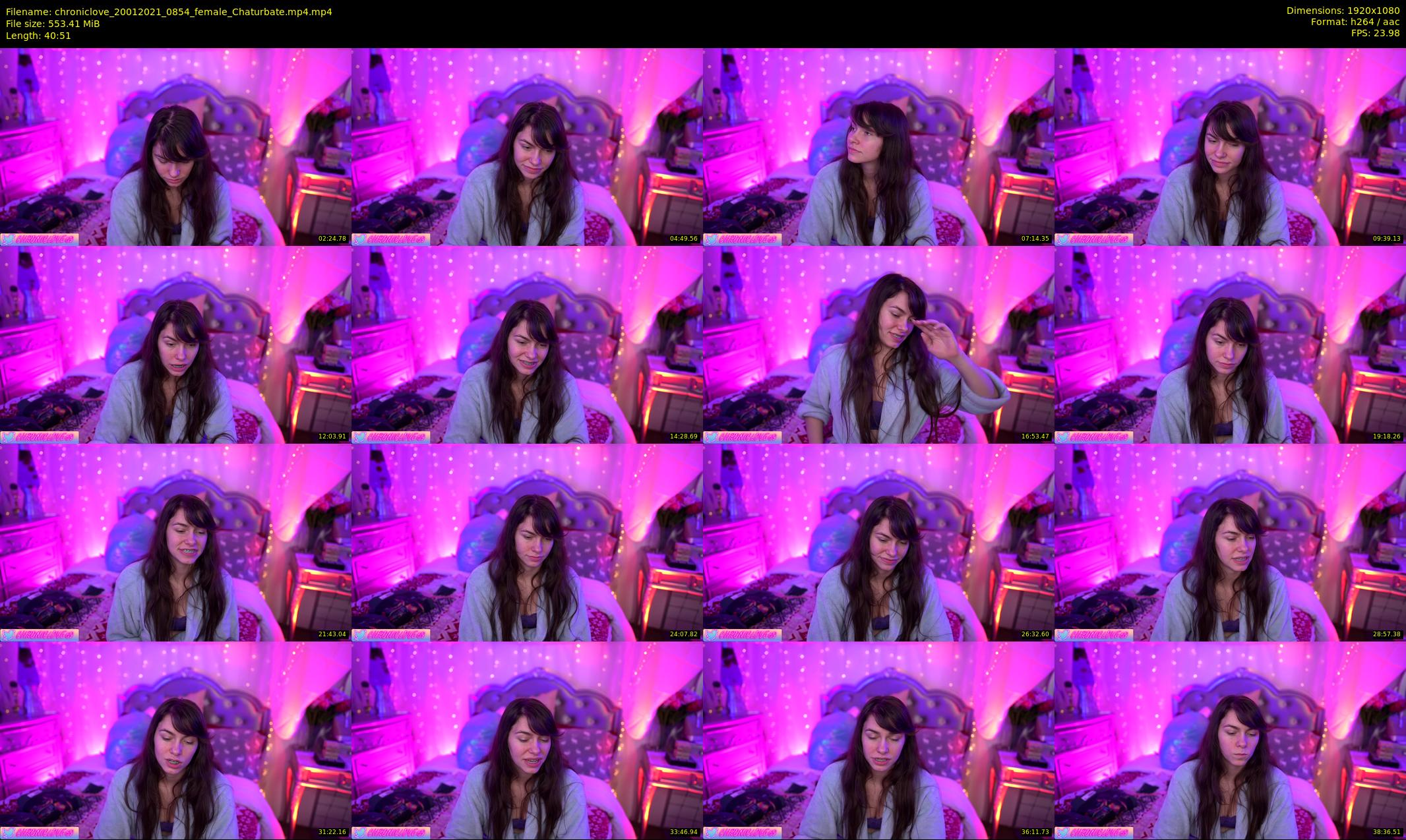 chroniclove — 41 minute Chaturbate female cam show recording, 1080p, Jan 20, 2021