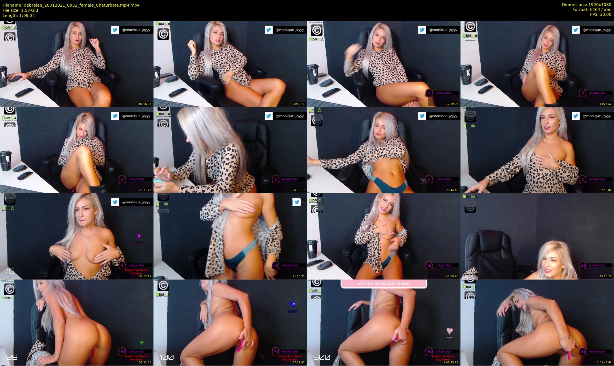 debralee — 70 minute Chaturbate female cam show recording, 1080p, Jan 20, 2021