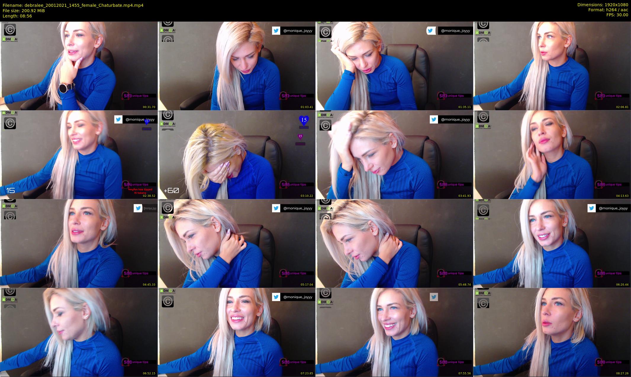debralee — 9 minute Chaturbate female cam show recording, 1080p, Jan 20, 2021