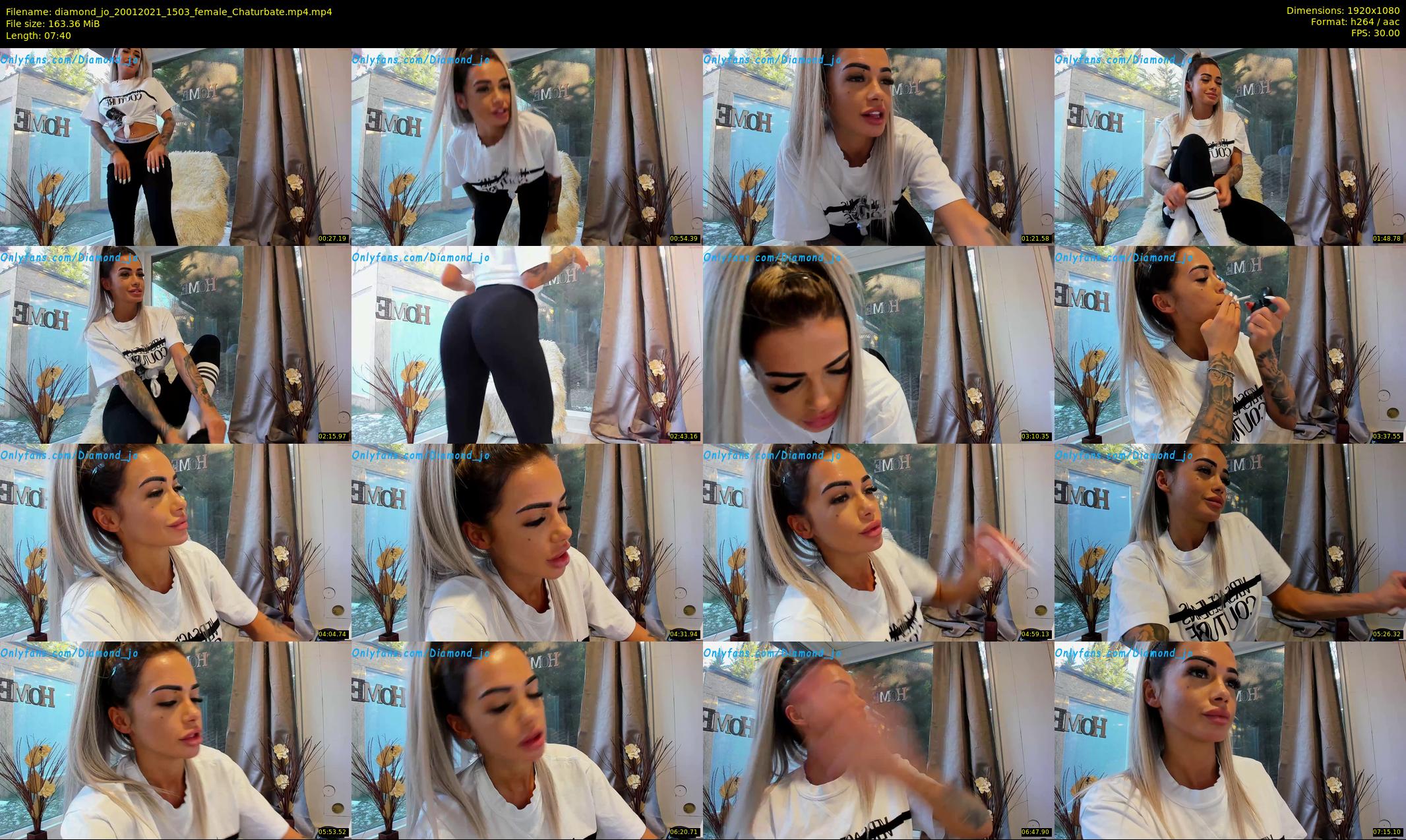 diamond_jo — 8 minute Chaturbate female cam show recording, 1080p, Jan 20, 2021