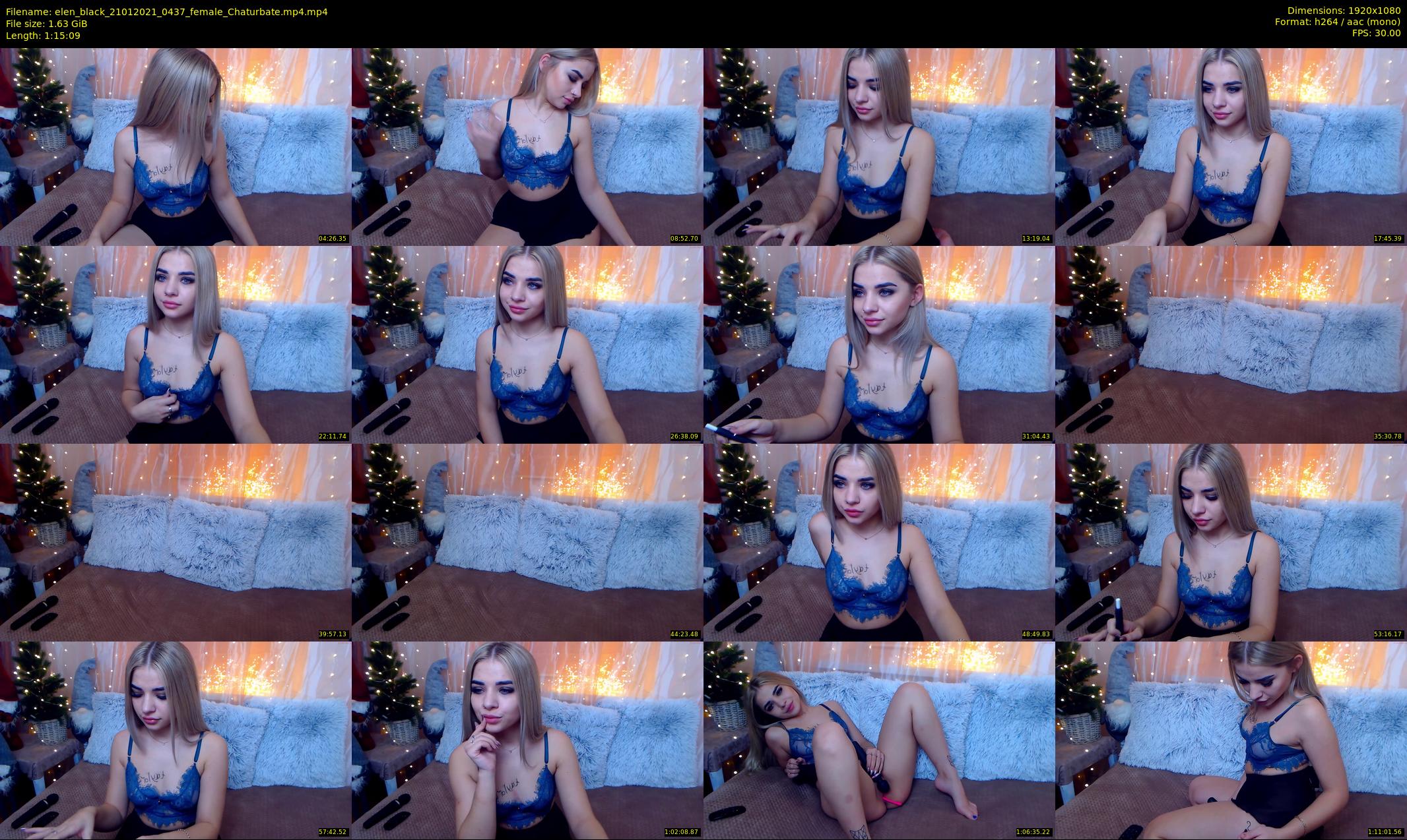 elen_black — 76 minute Chaturbate female cam show recording, 1080p, Jan 21, 2021