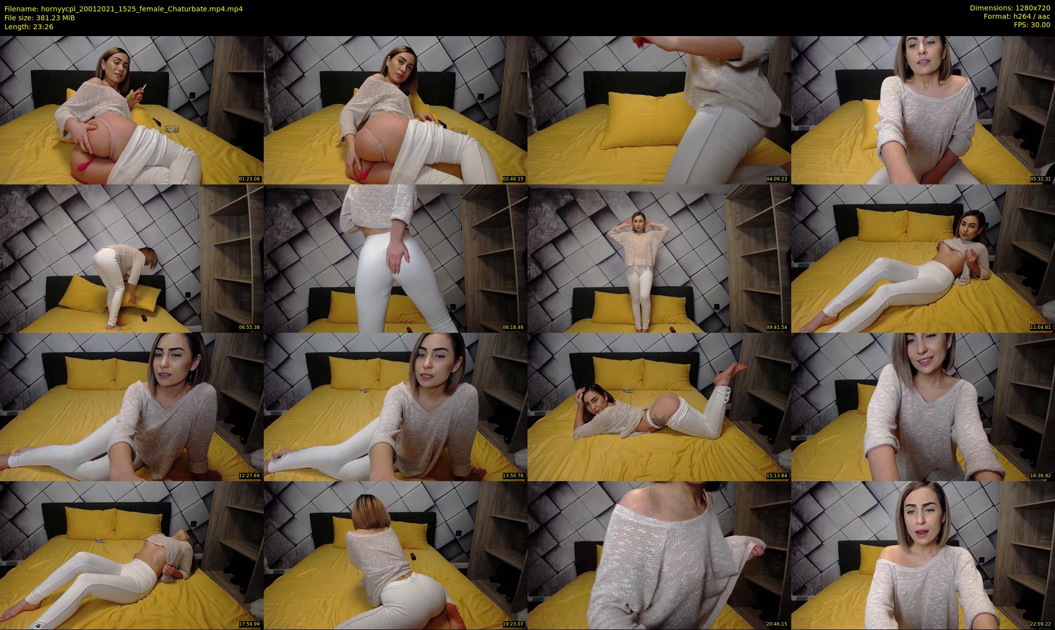 hornyycpl — 24 minute Chaturbate couple cam show recording, 720p, Jan 20, 2021