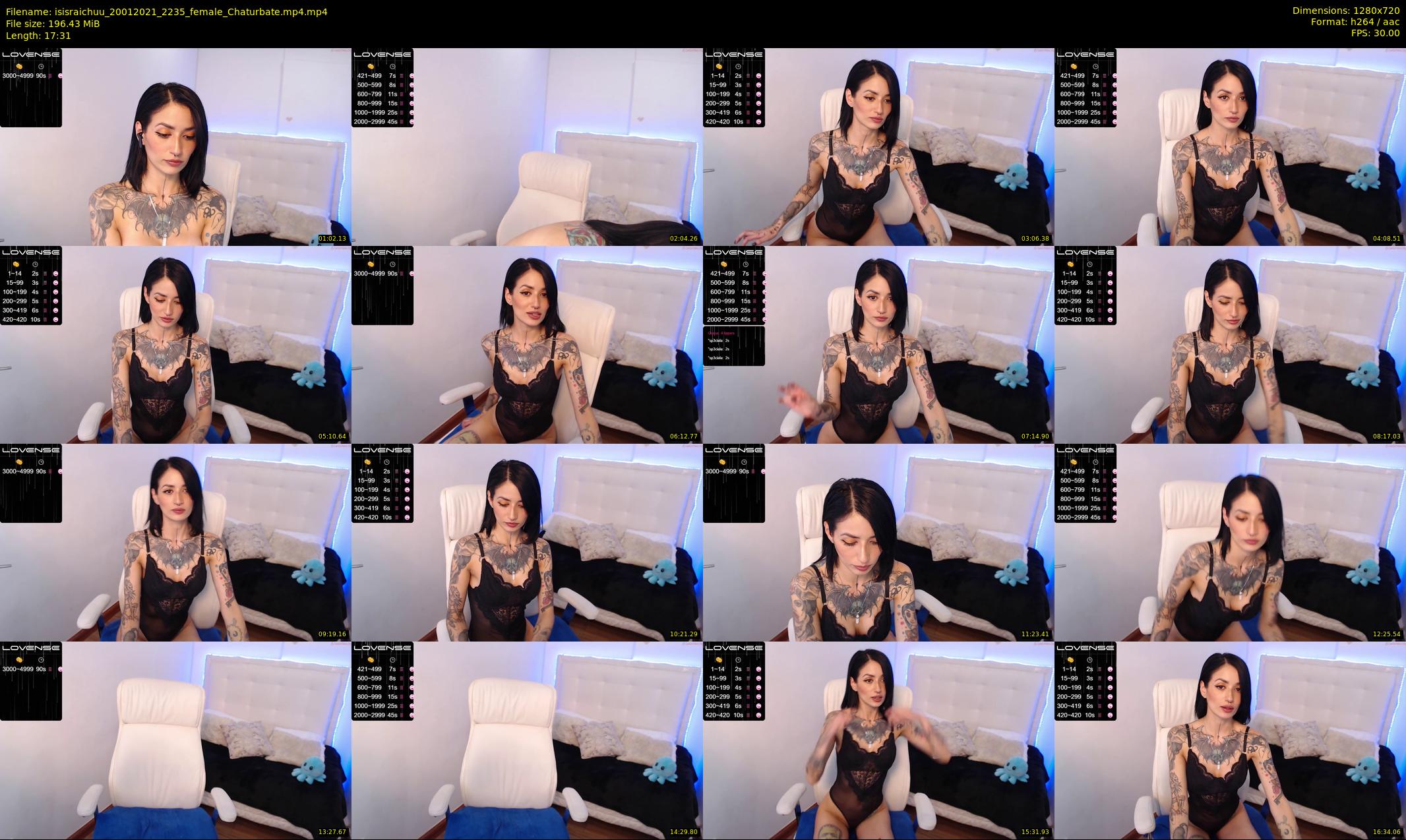 isisraichuu — 18 minute Chaturbate female cam show recording, 720p, Jan 20, 2021