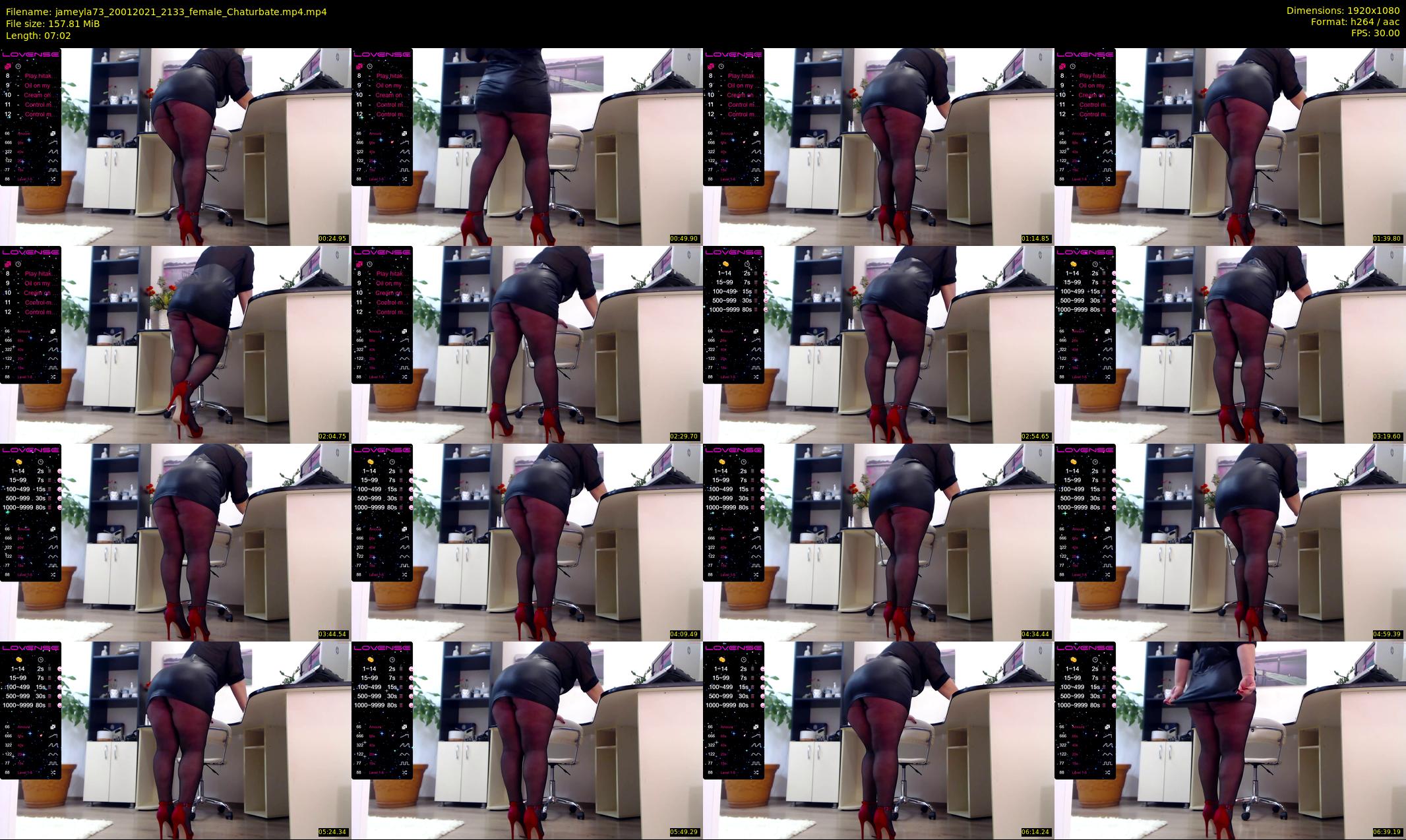 jameyla73 — 8 minute Chaturbate female cam show recording, 1080p, Jan 20, 2021