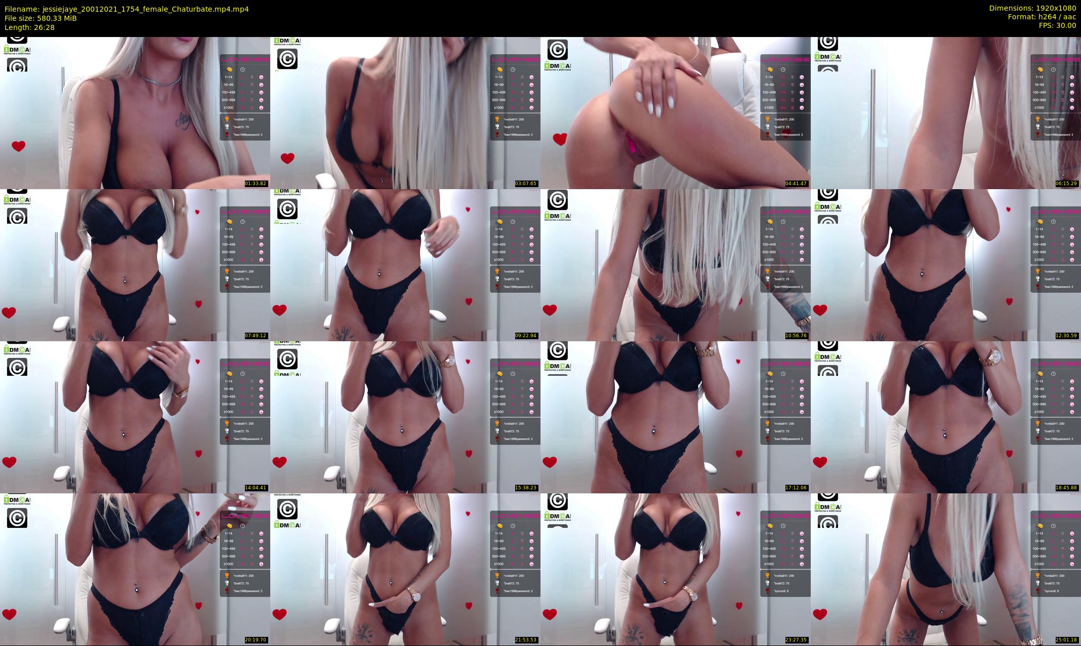 jessiejaye — 27 minute Chaturbate female cam show recording, 1080p, Jan 20, 2021