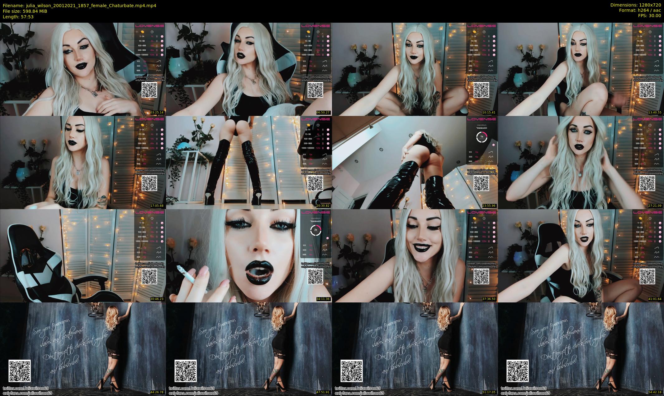 julia_wilson — 58 minute Chaturbate female cam show recording, 720p, Jan 20, 2021