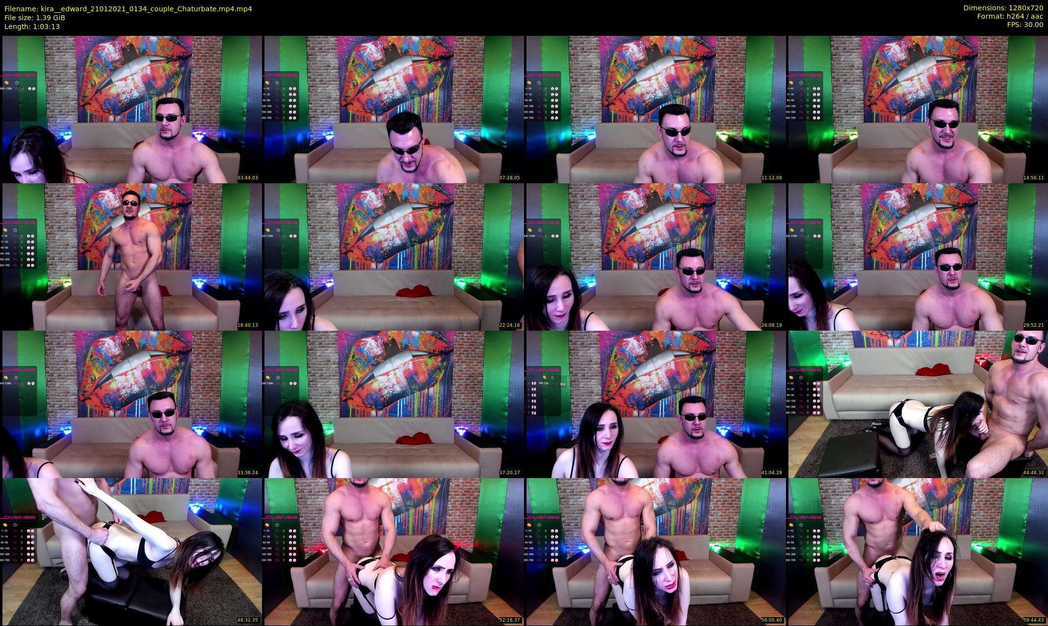 kira__edward — 64 minute Chaturbate couple cam show recording, 720p, Jan 21, 2021