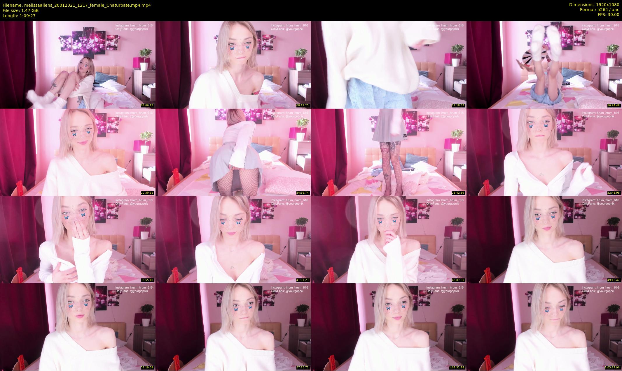 melissaallens — 70 minute Chaturbate female cam show recording, 1080p, Jan 20, 2021